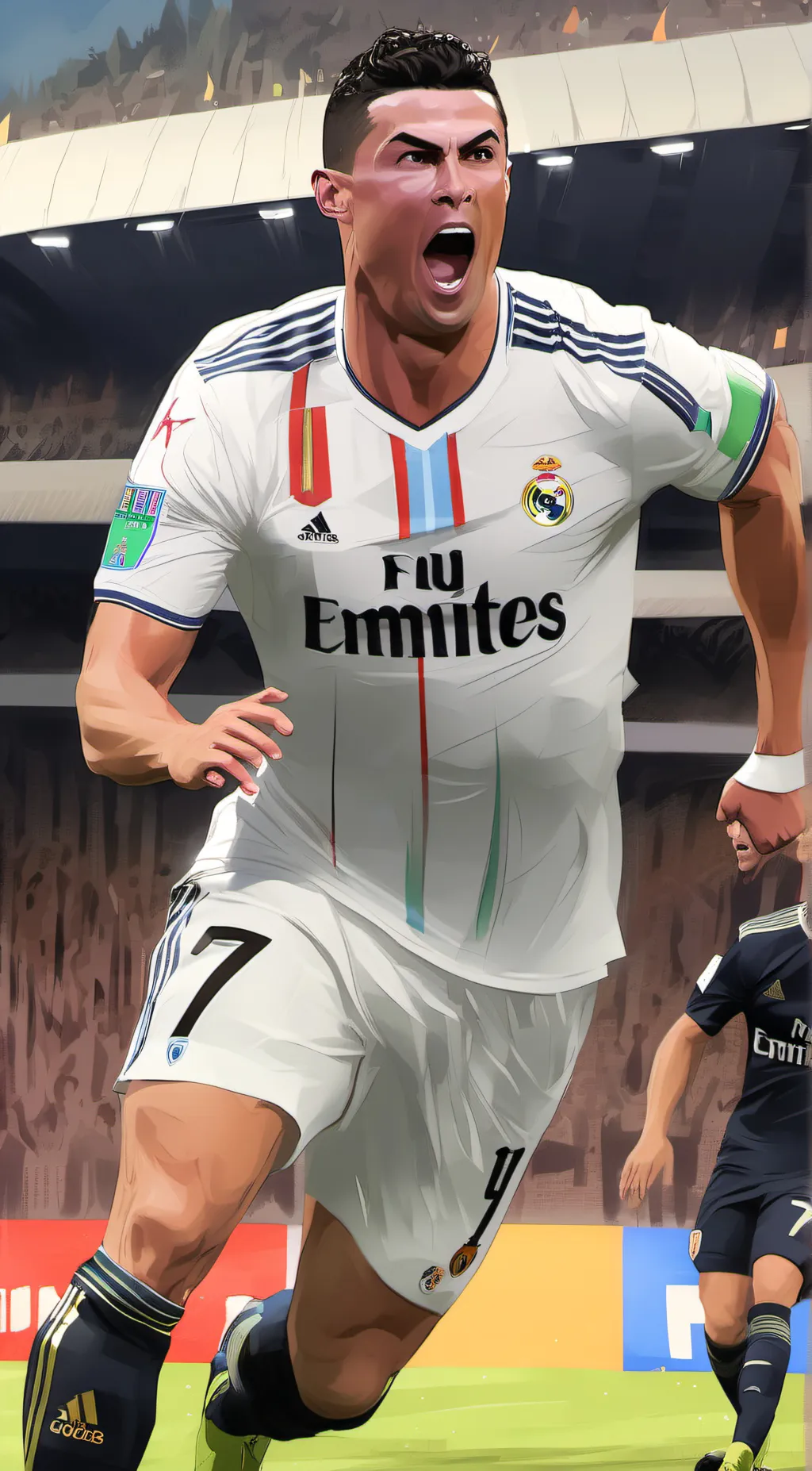ai character: Cristiano Ronaldo background