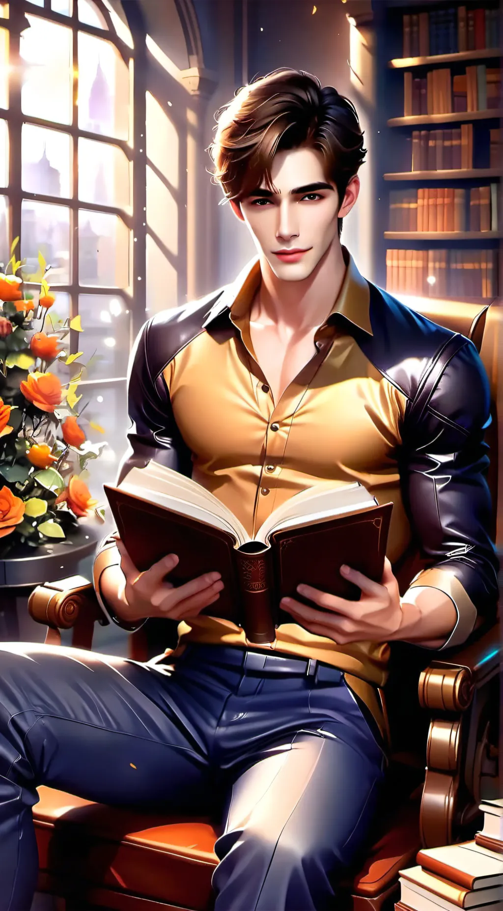 ai character: Evan background