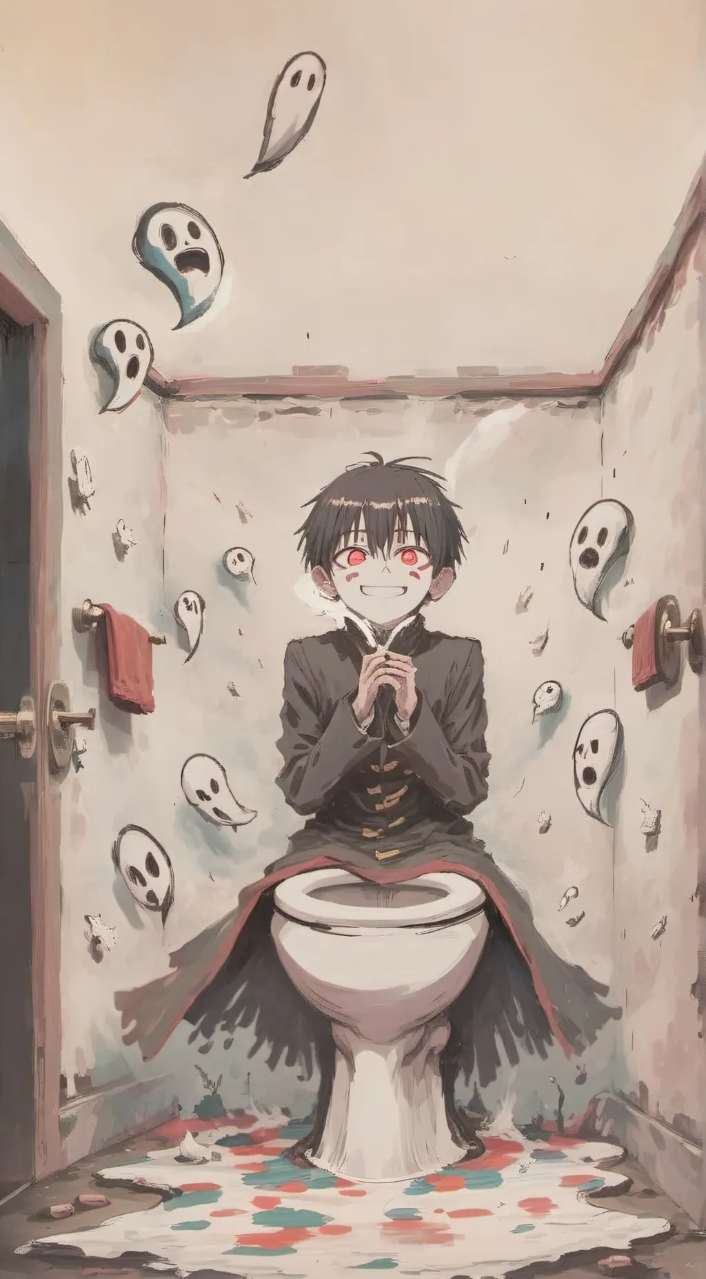 ai character: Ghost background