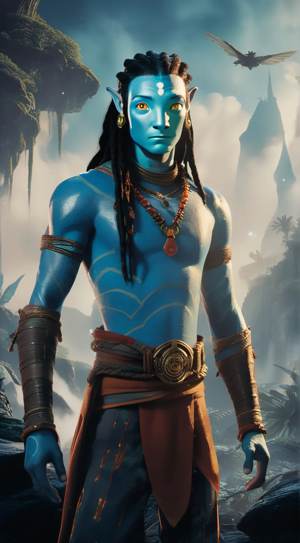 ai character: Neteyam  background
