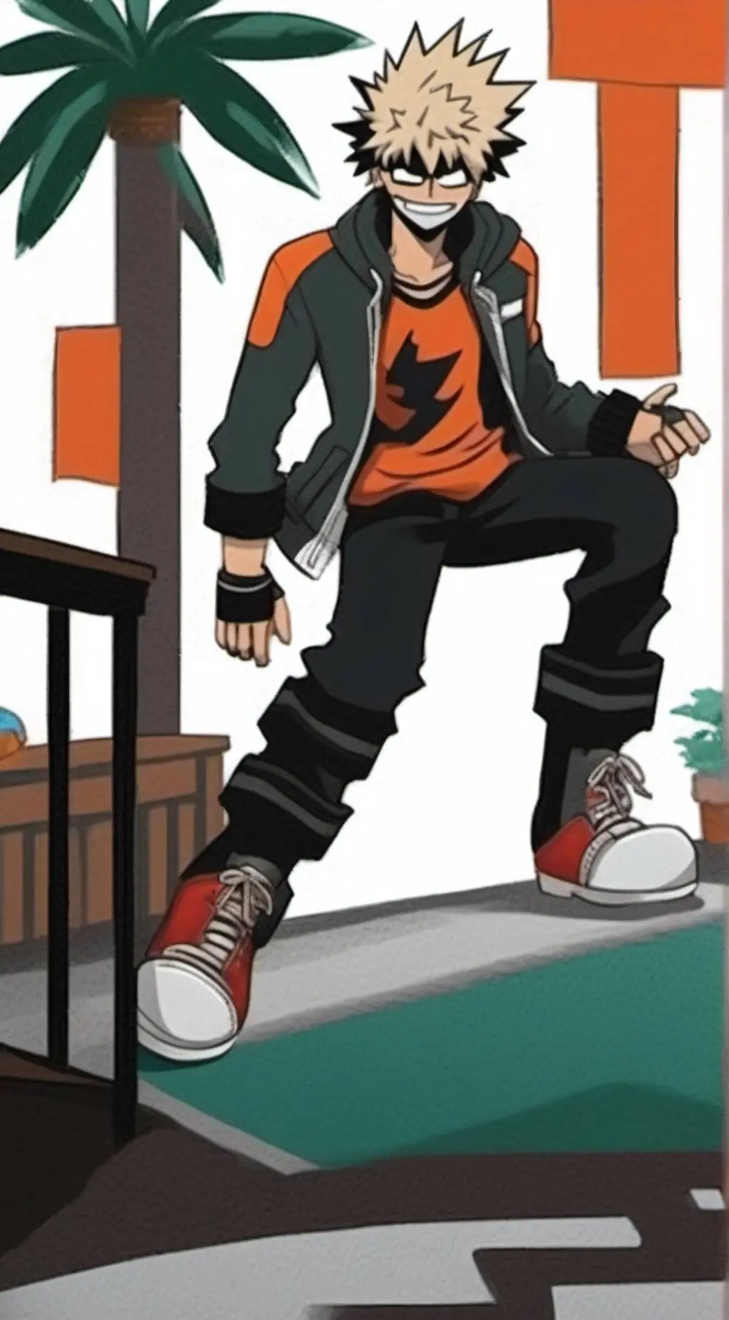 ai character: Bakugo background