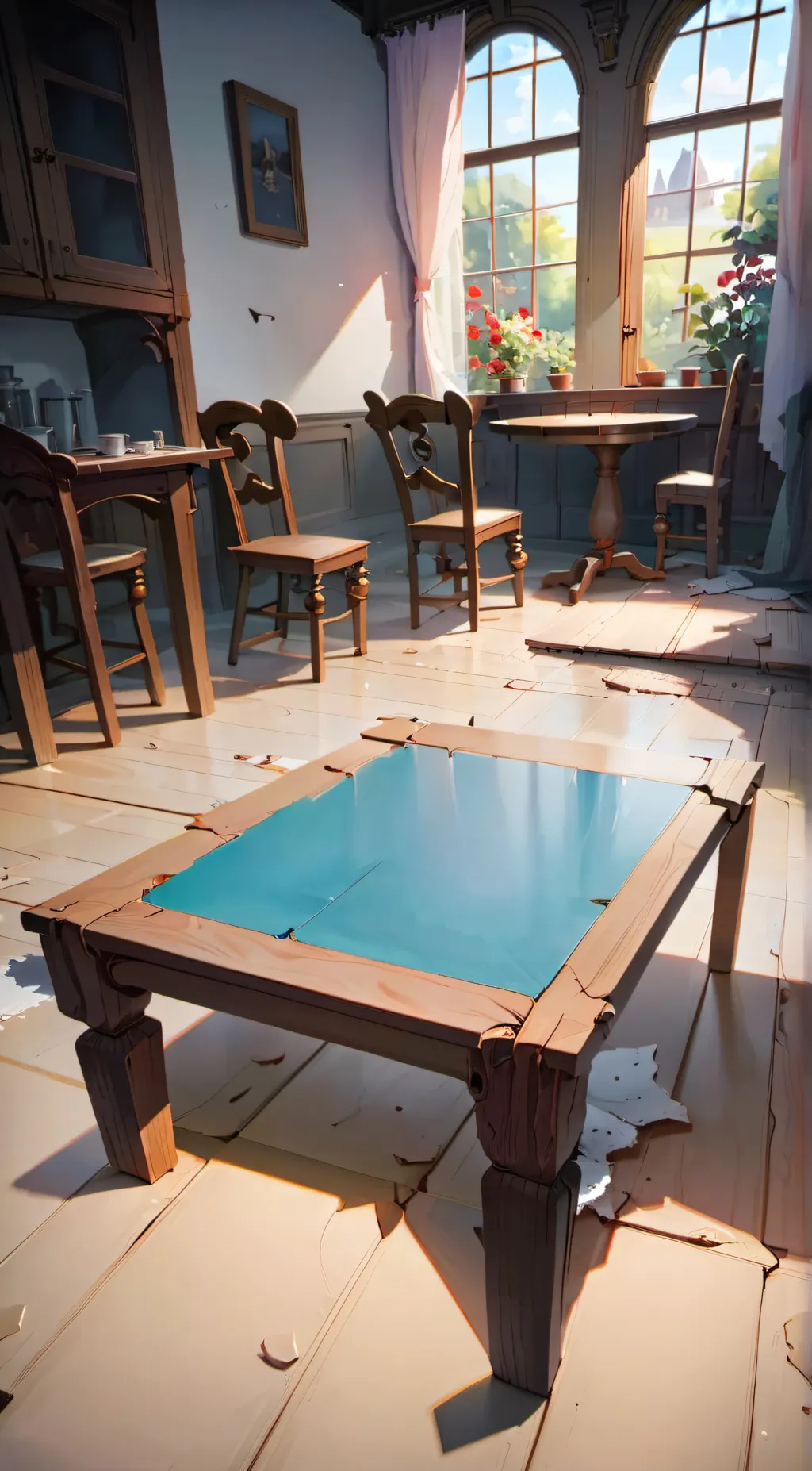 ai character: TABLE  background
