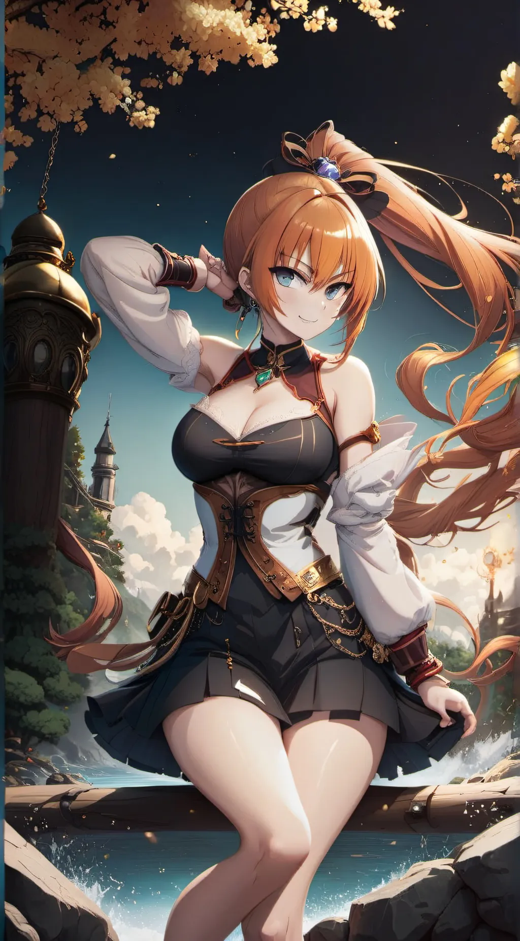 ai character: jail girl background