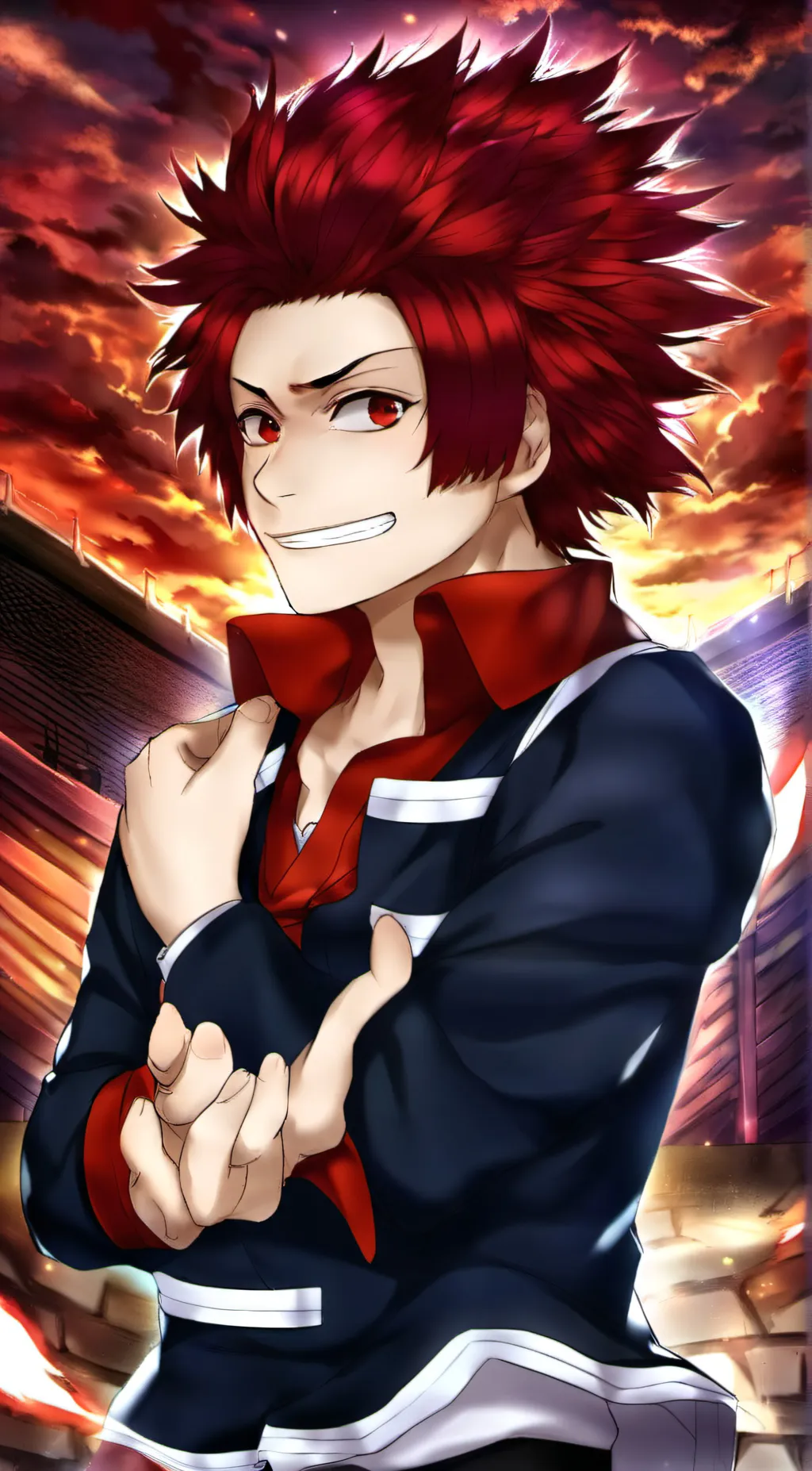 ai character: Kirishima background
