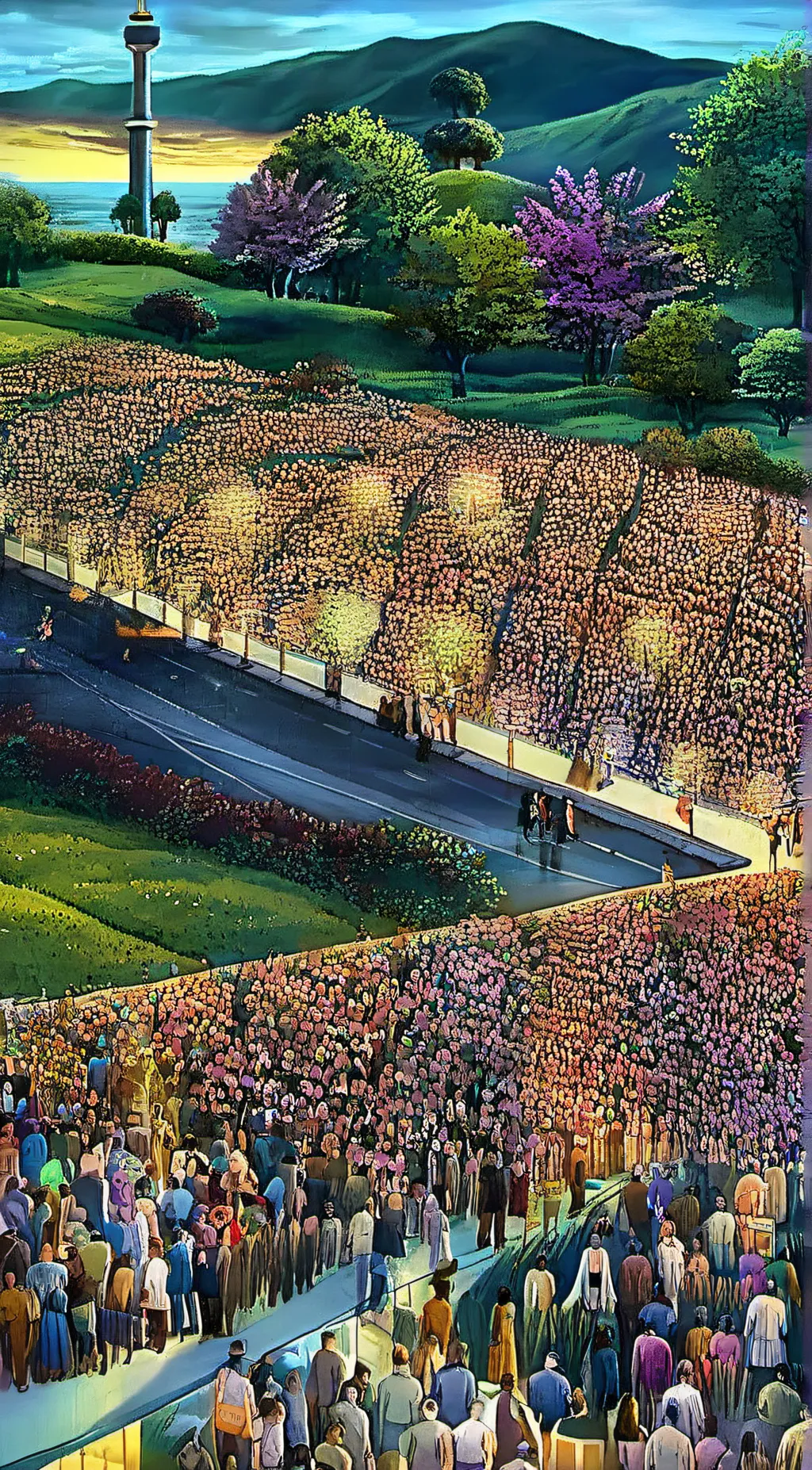 ai character: silver moon pack background