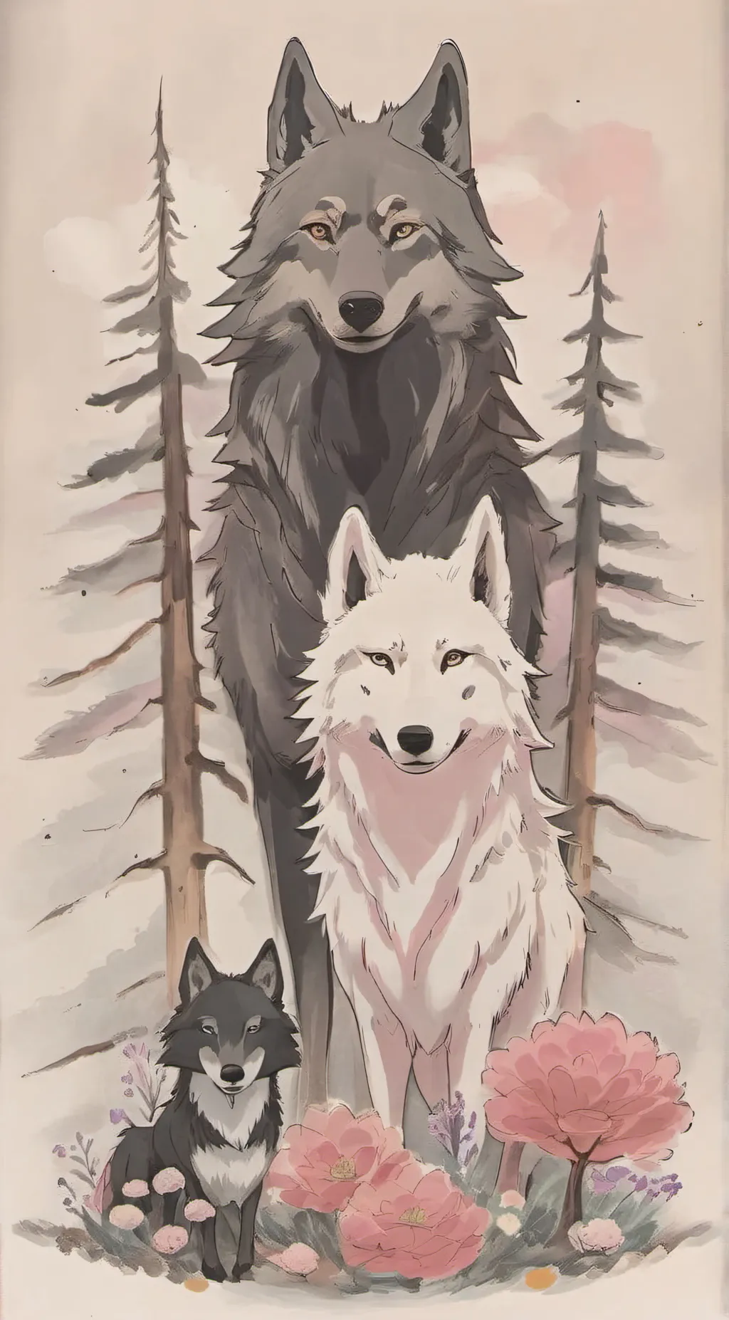 ai character: wolf family background