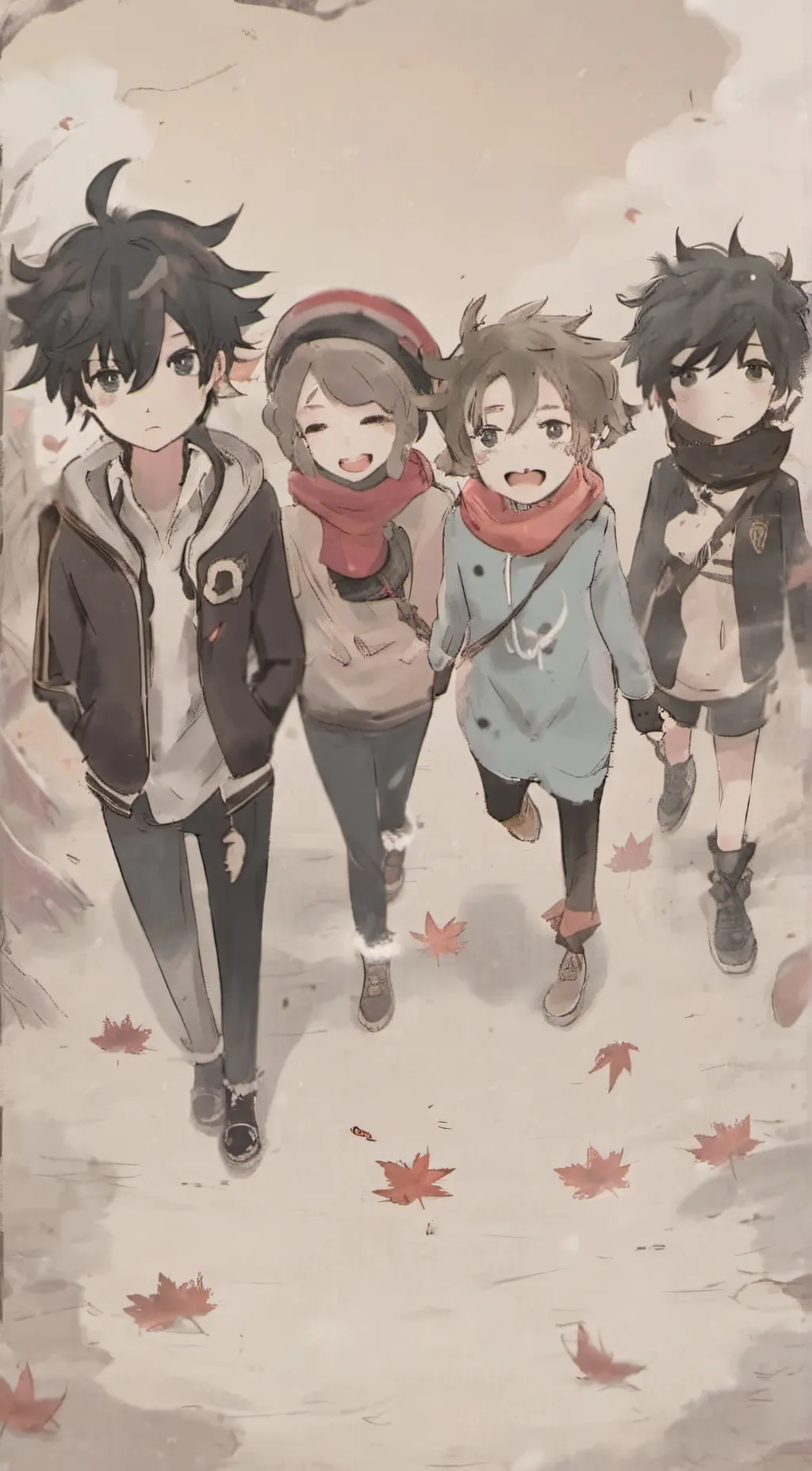 ai character: Rio,alex,lala,lee background