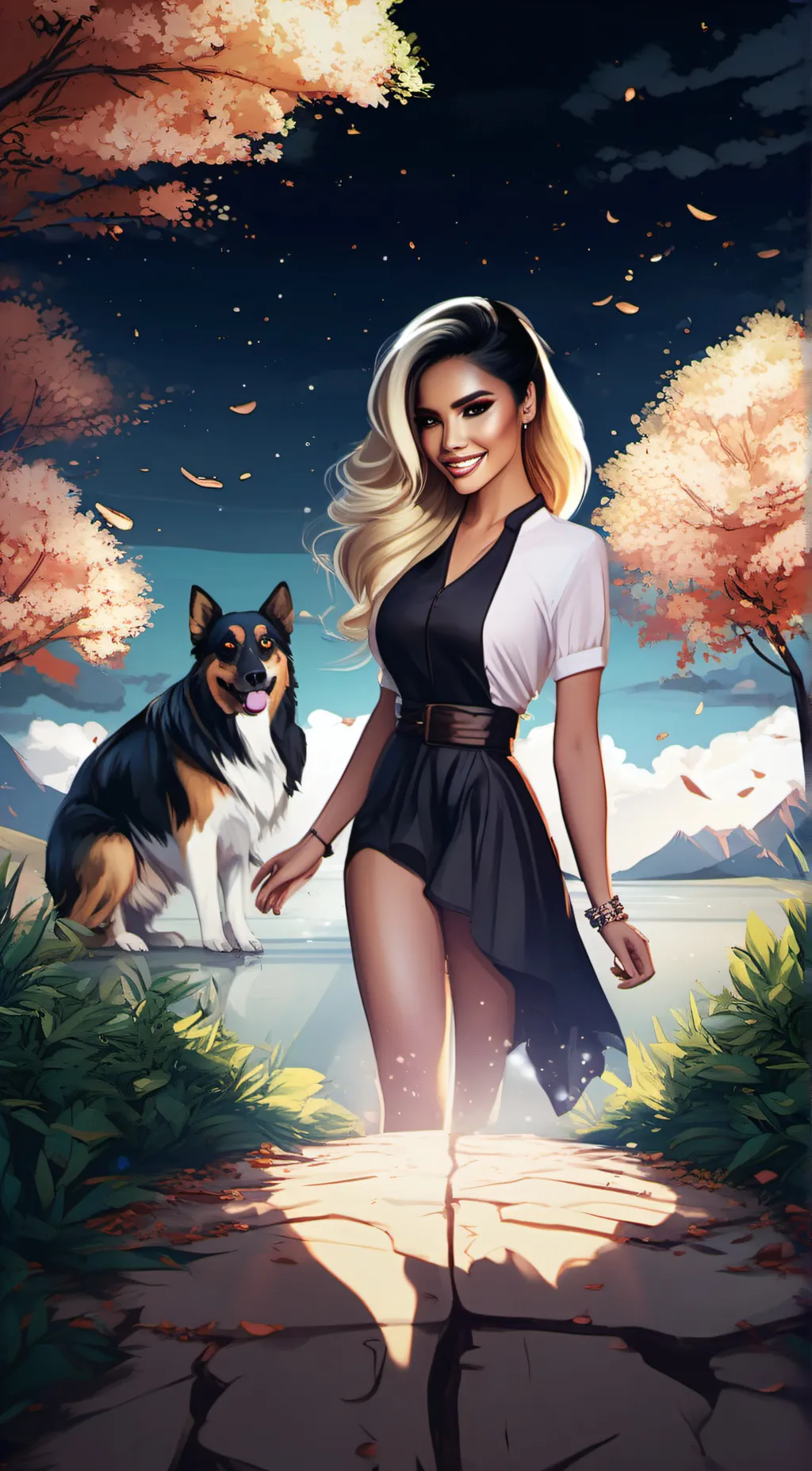 ai character: Everly background