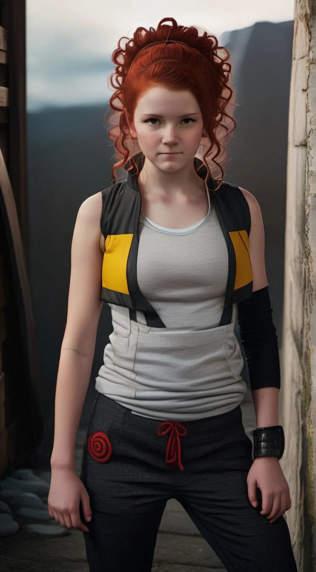 ai character: Sasha uzumaki  background