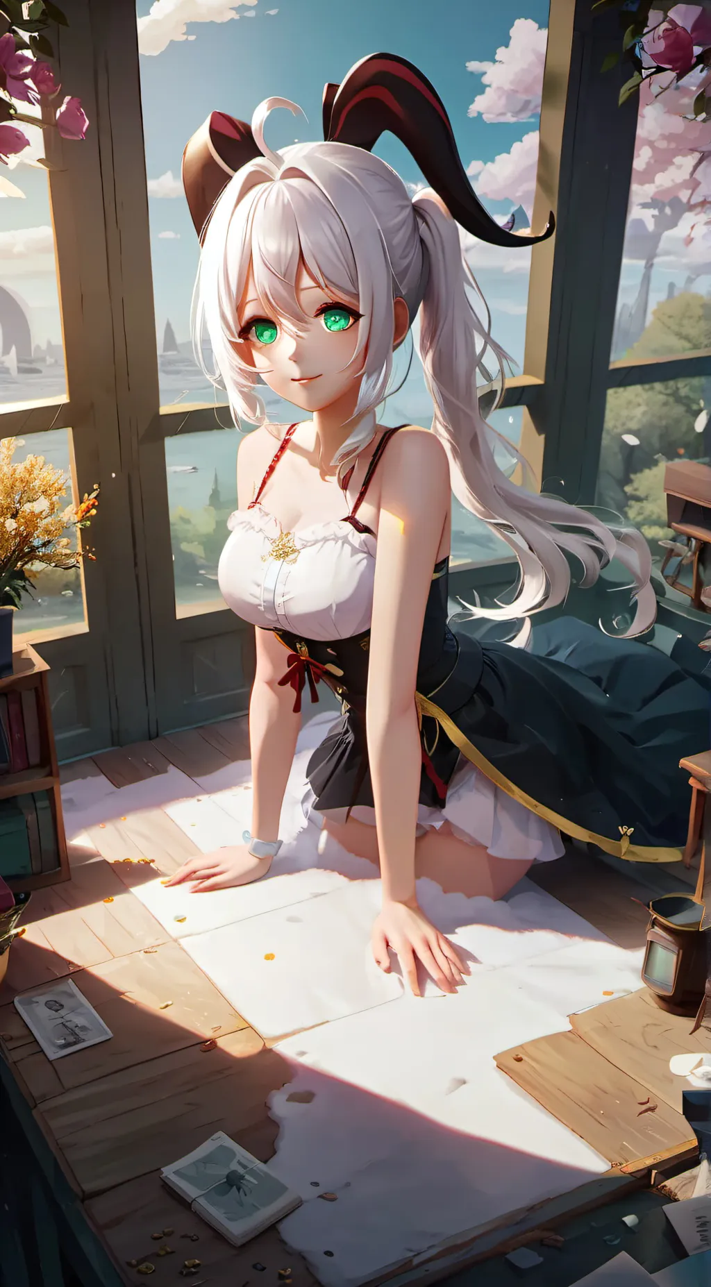 ai character: cat background