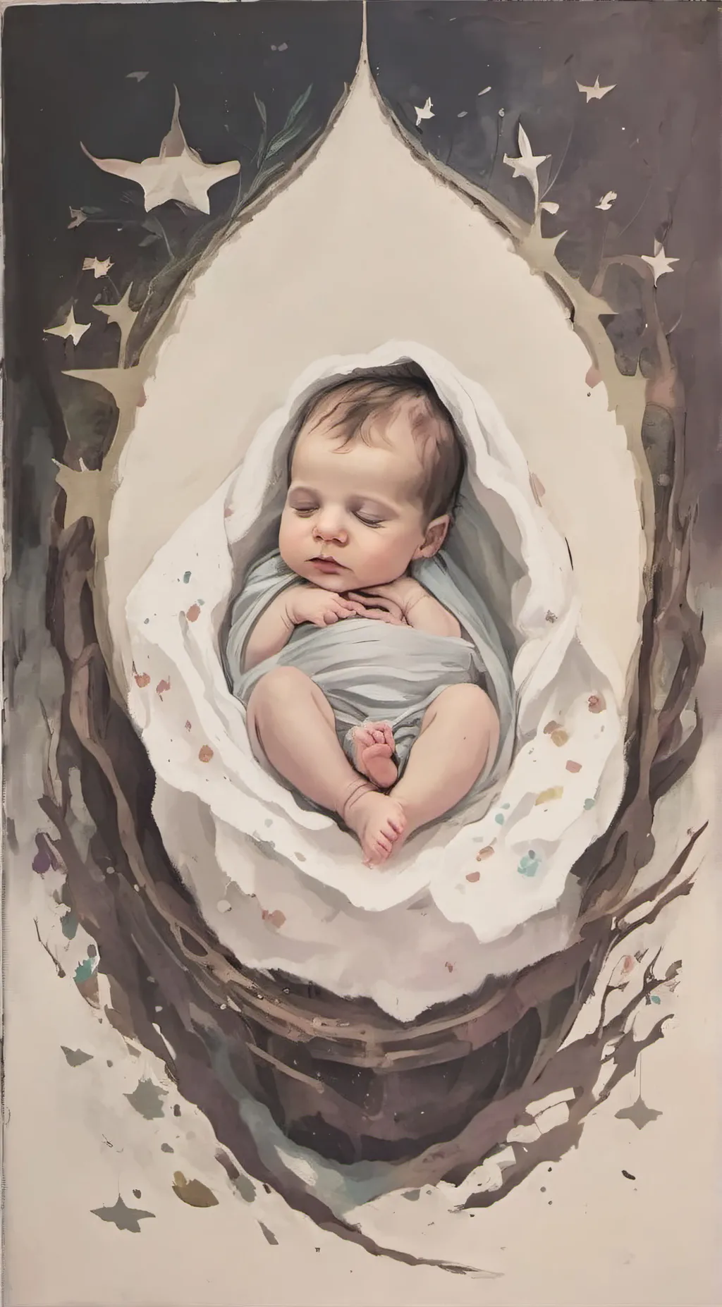 ai character: baby background