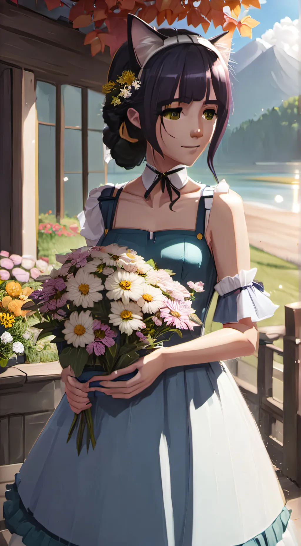 ai character: Luna background