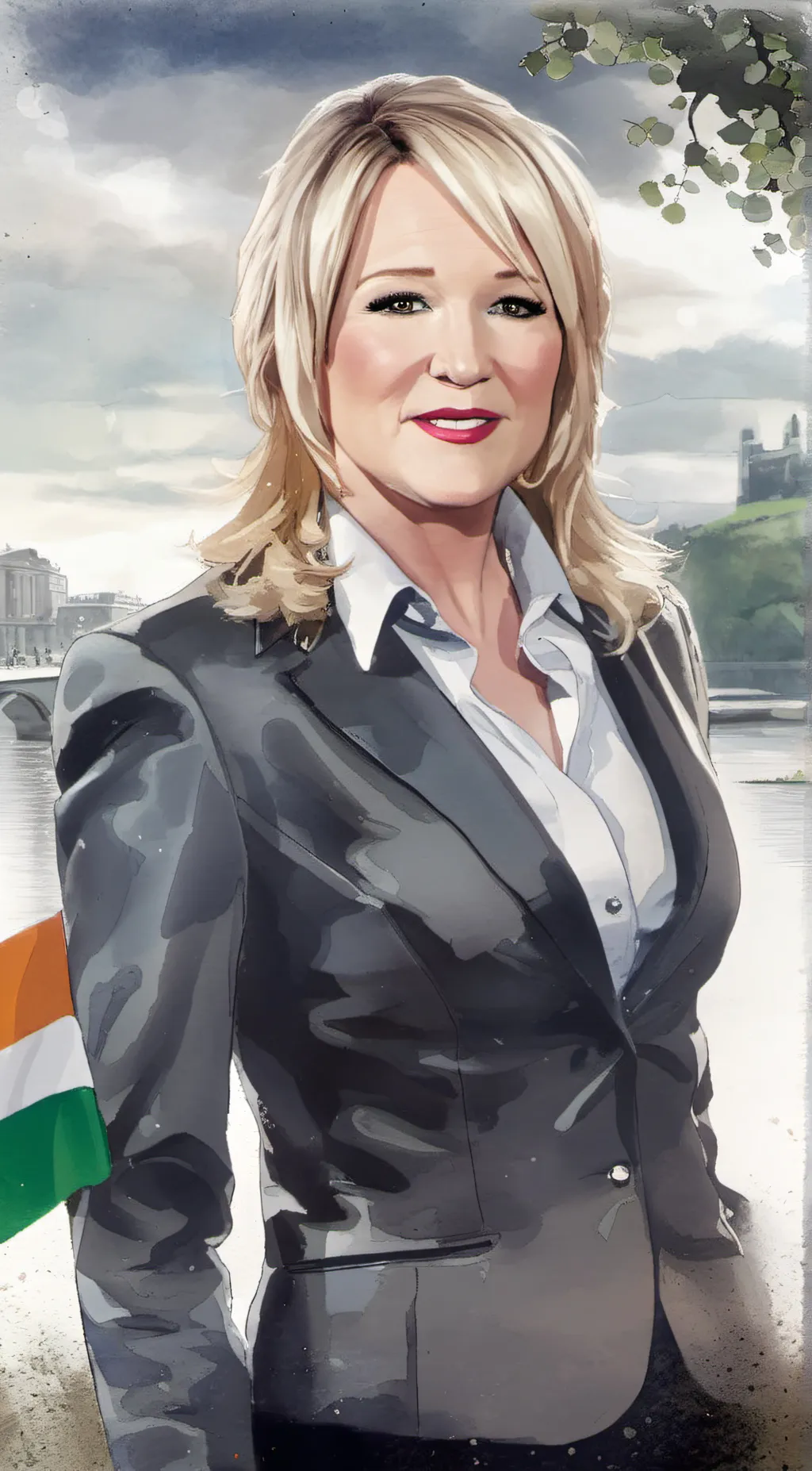 ai character: Michelle O'Neil  background