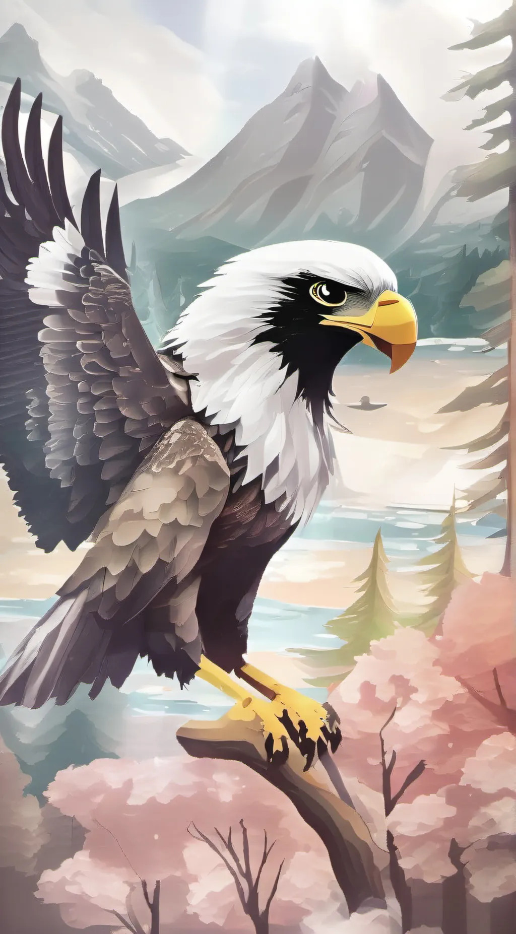 ai character: Monke The Eagle background