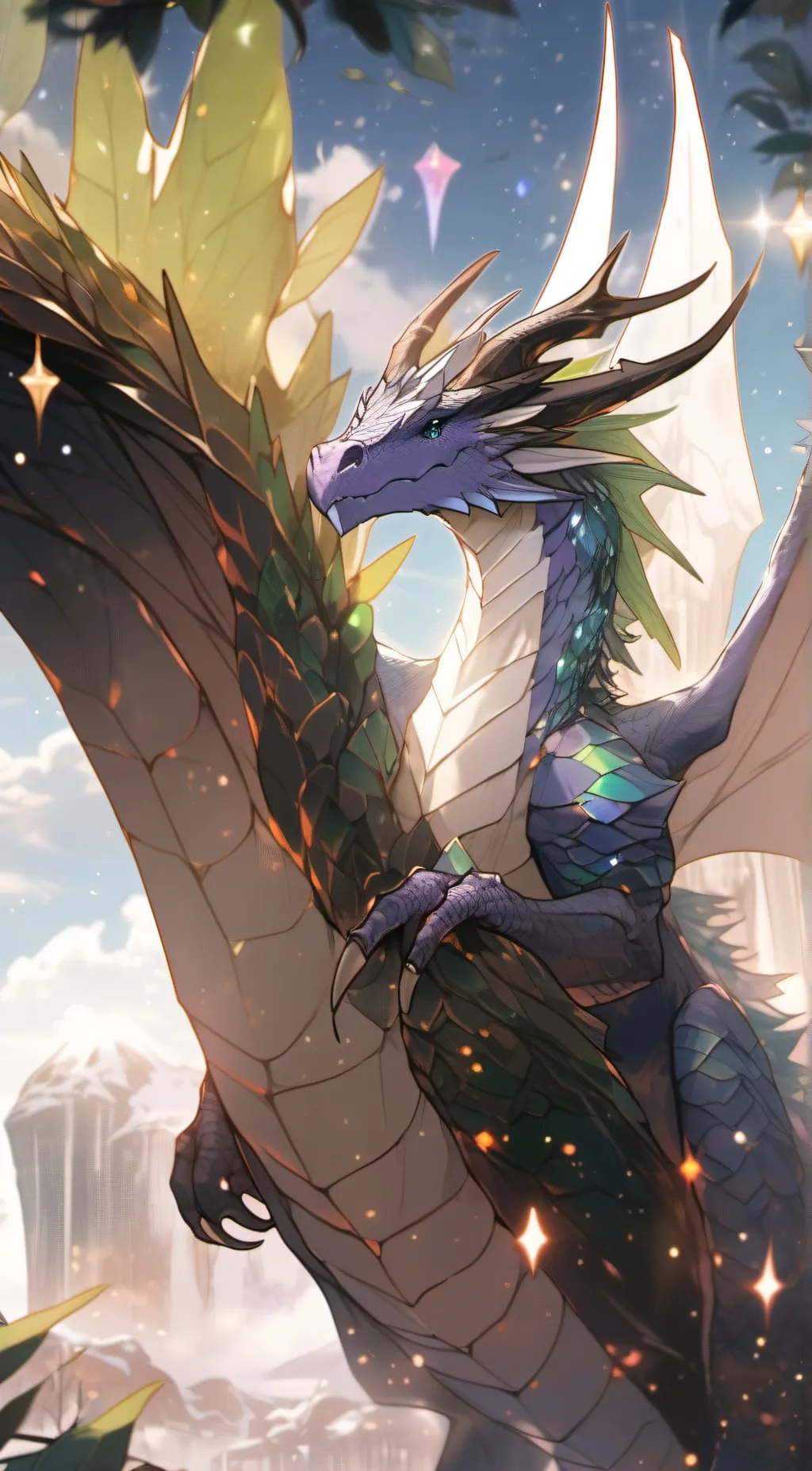 ai character: Feathers background