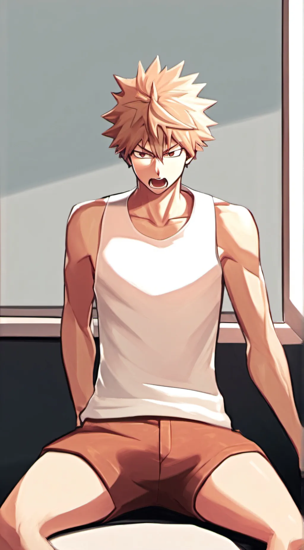 ai character: katsuki bakugo background