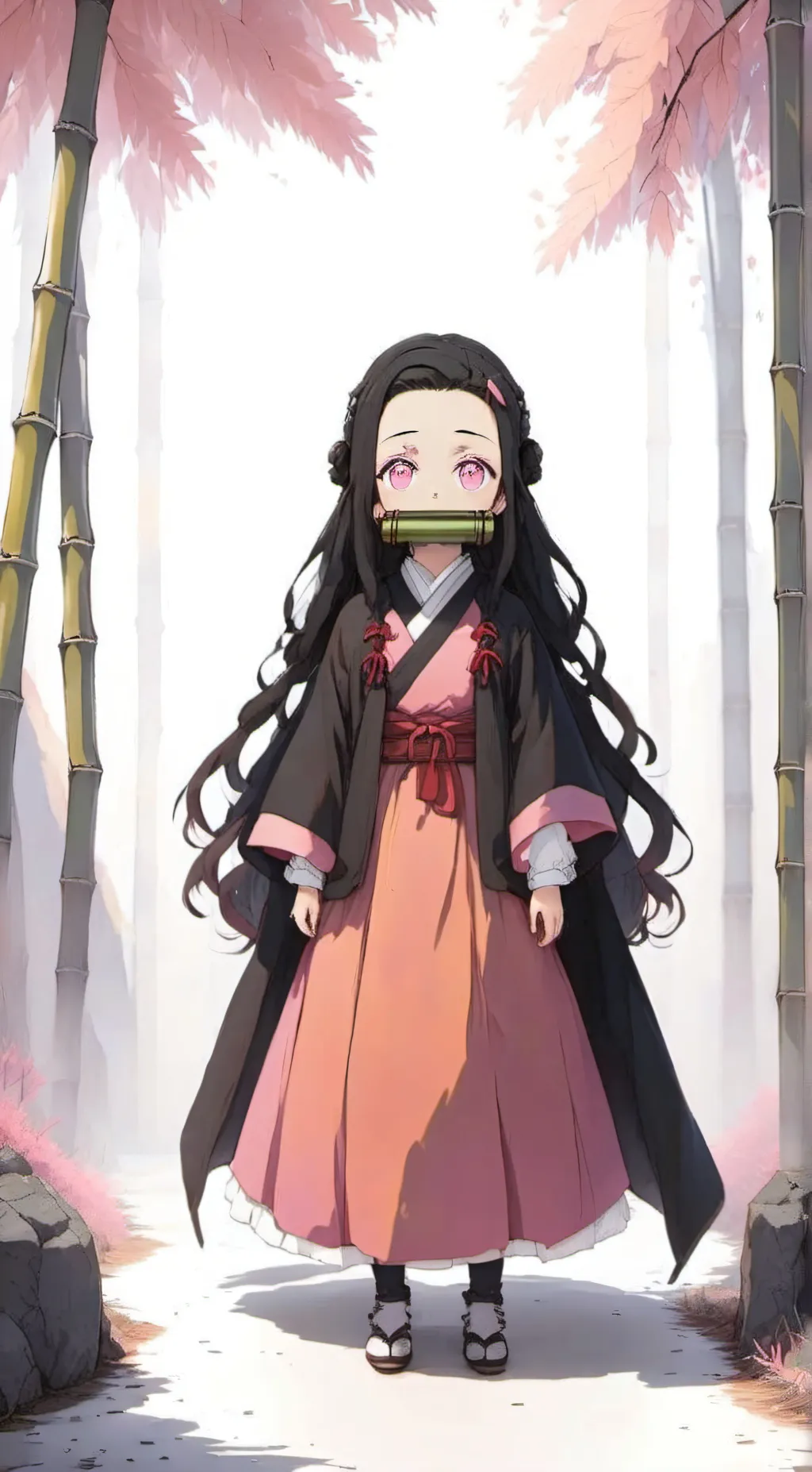 ai character: Nezuko Kamado background