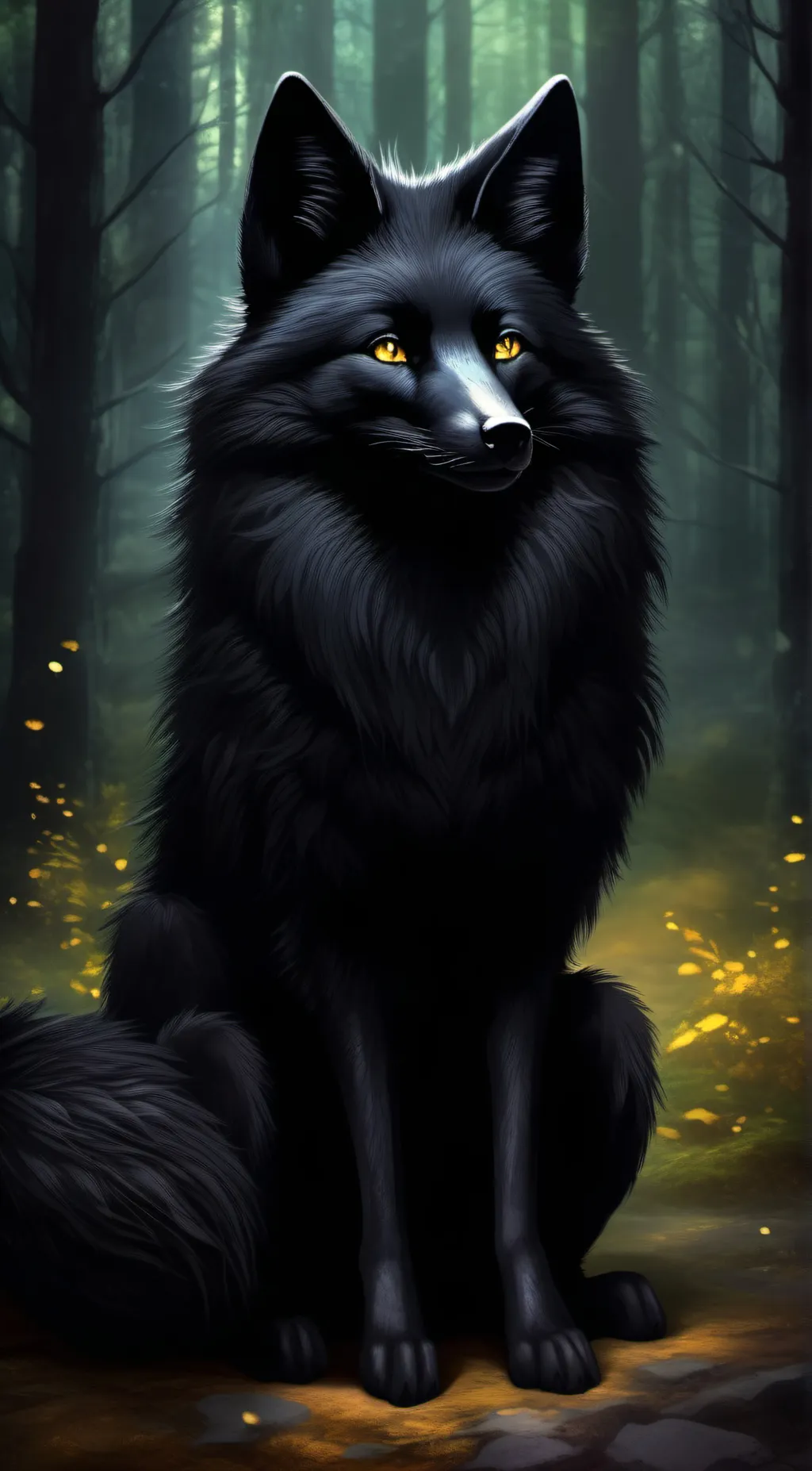 ai character: Midnight  background