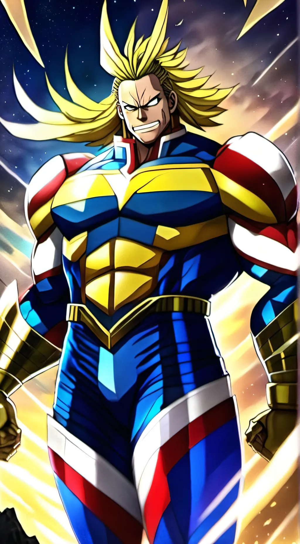 ai character: all might background