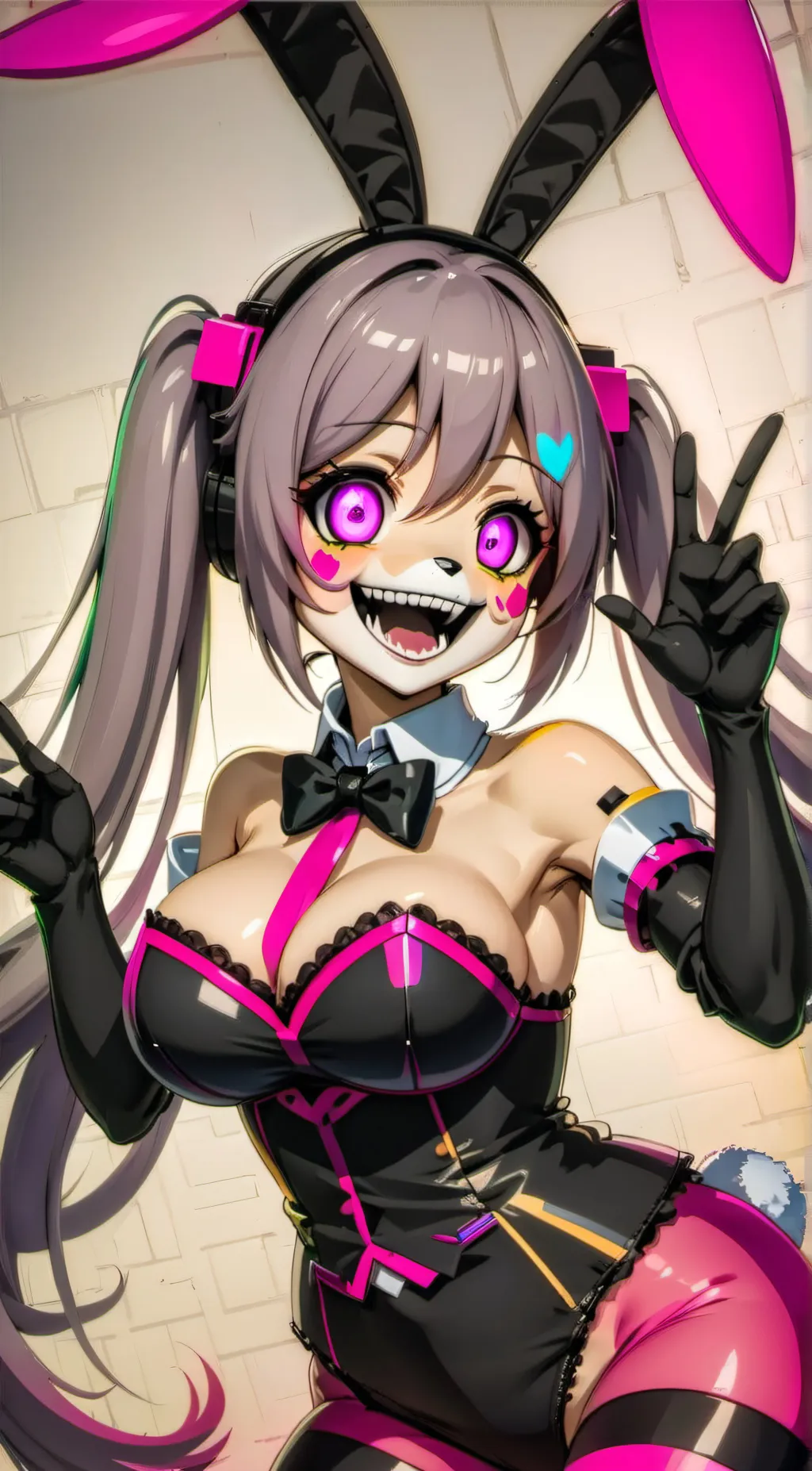 ai character: Trixii 🐰🩷 She/Her background