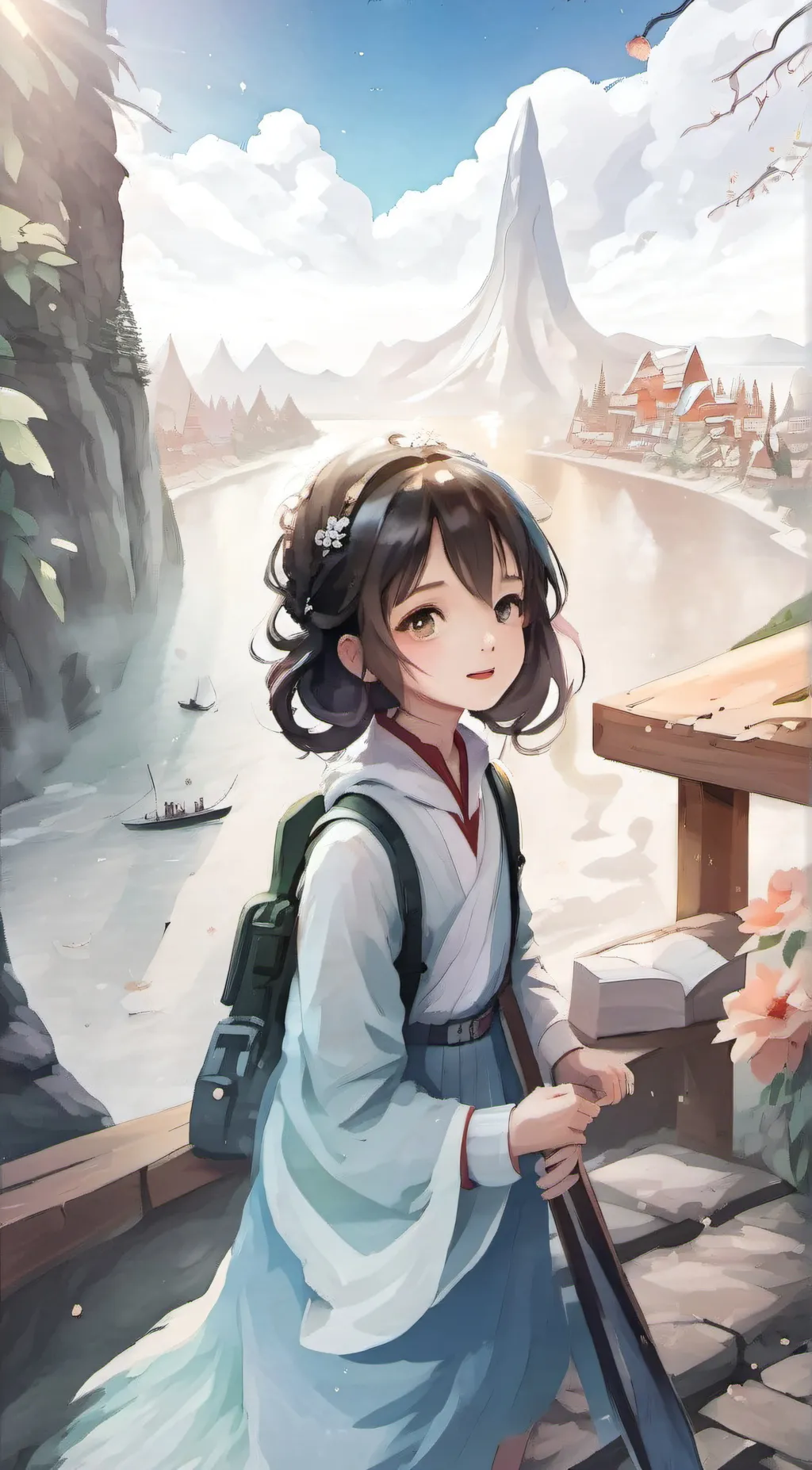 ai character: Tits background
