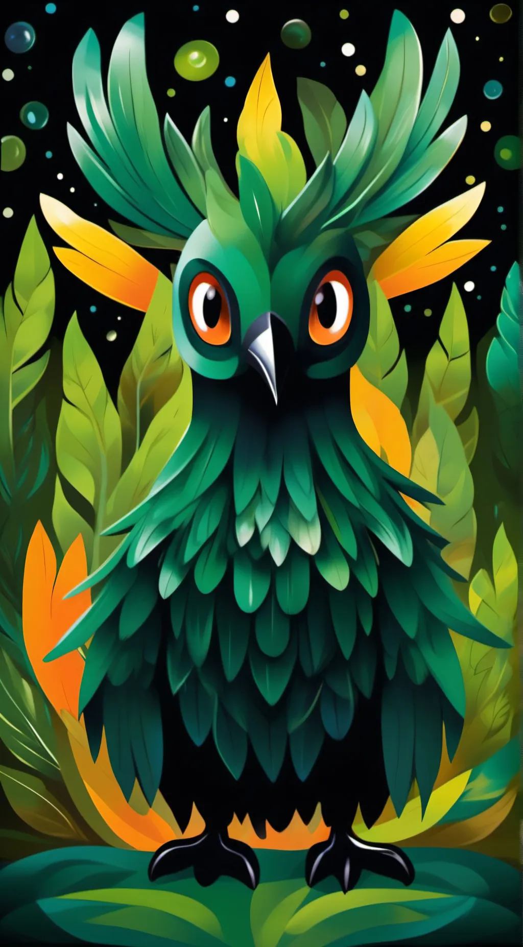 ai character: Dungilo owl 🦉🦉 background