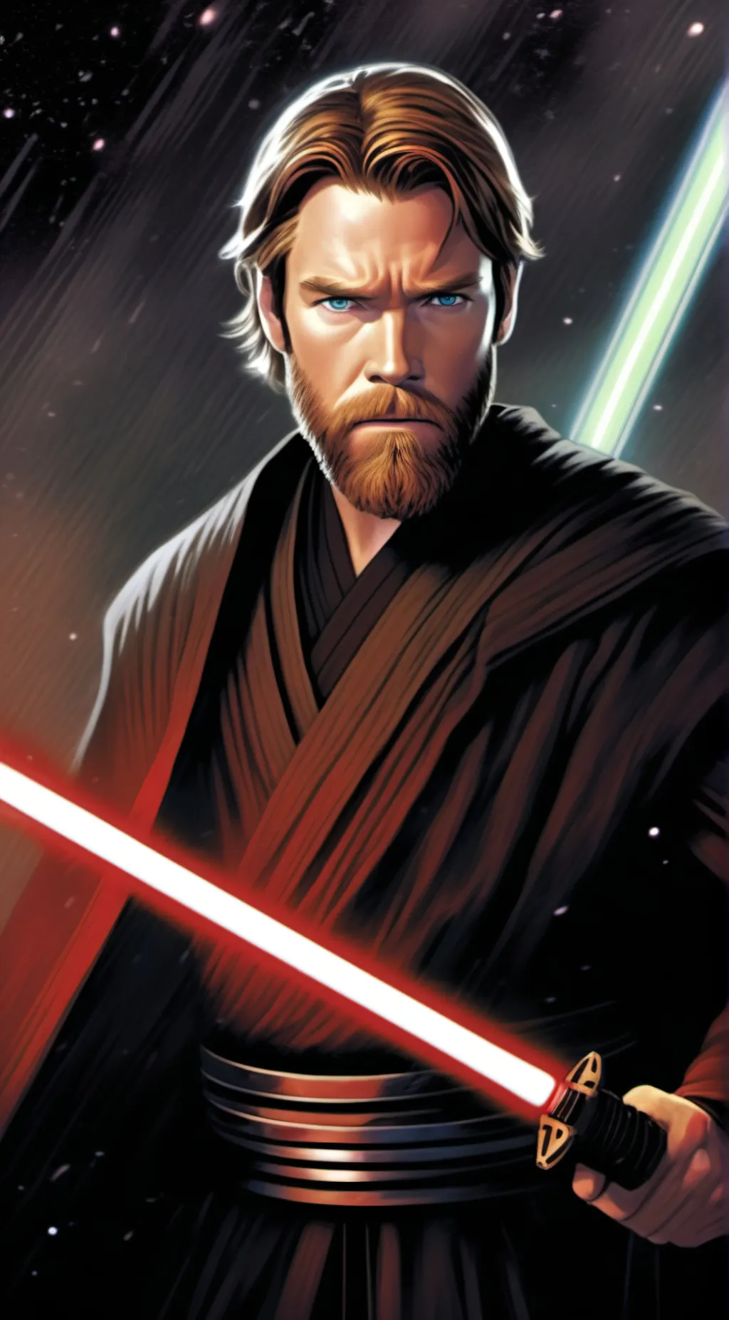 ai character: Obi-Wan (Dark) background