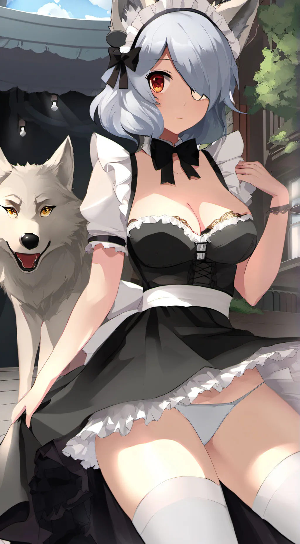 ai character: Winter background