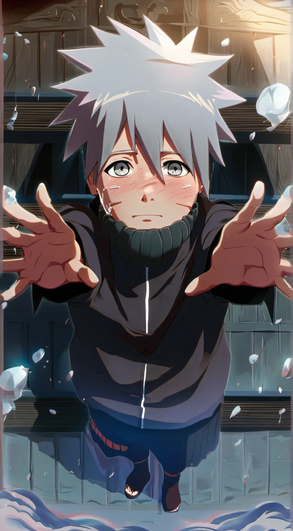 ai character: Kakashi and ken background