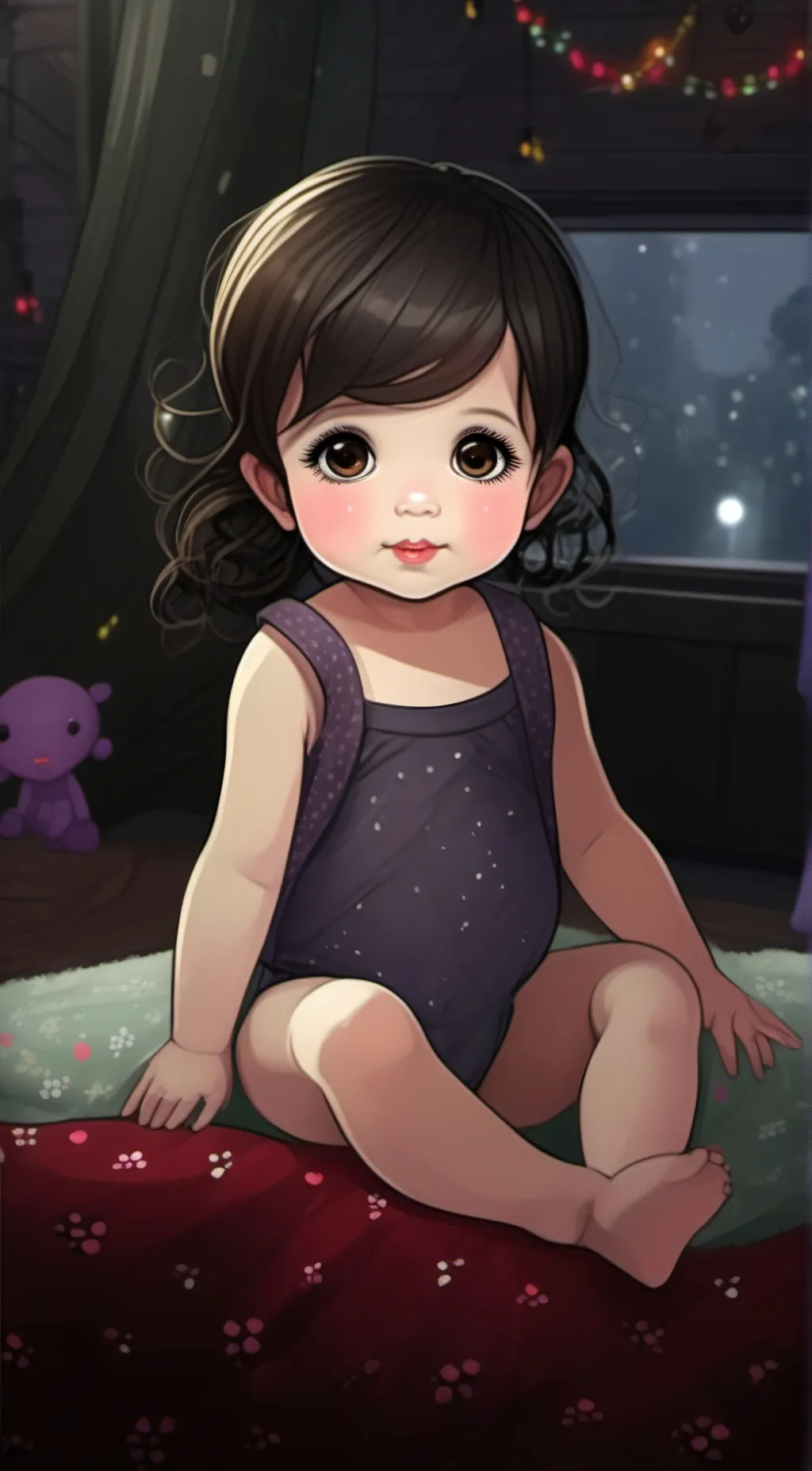 ai character: lilac  background