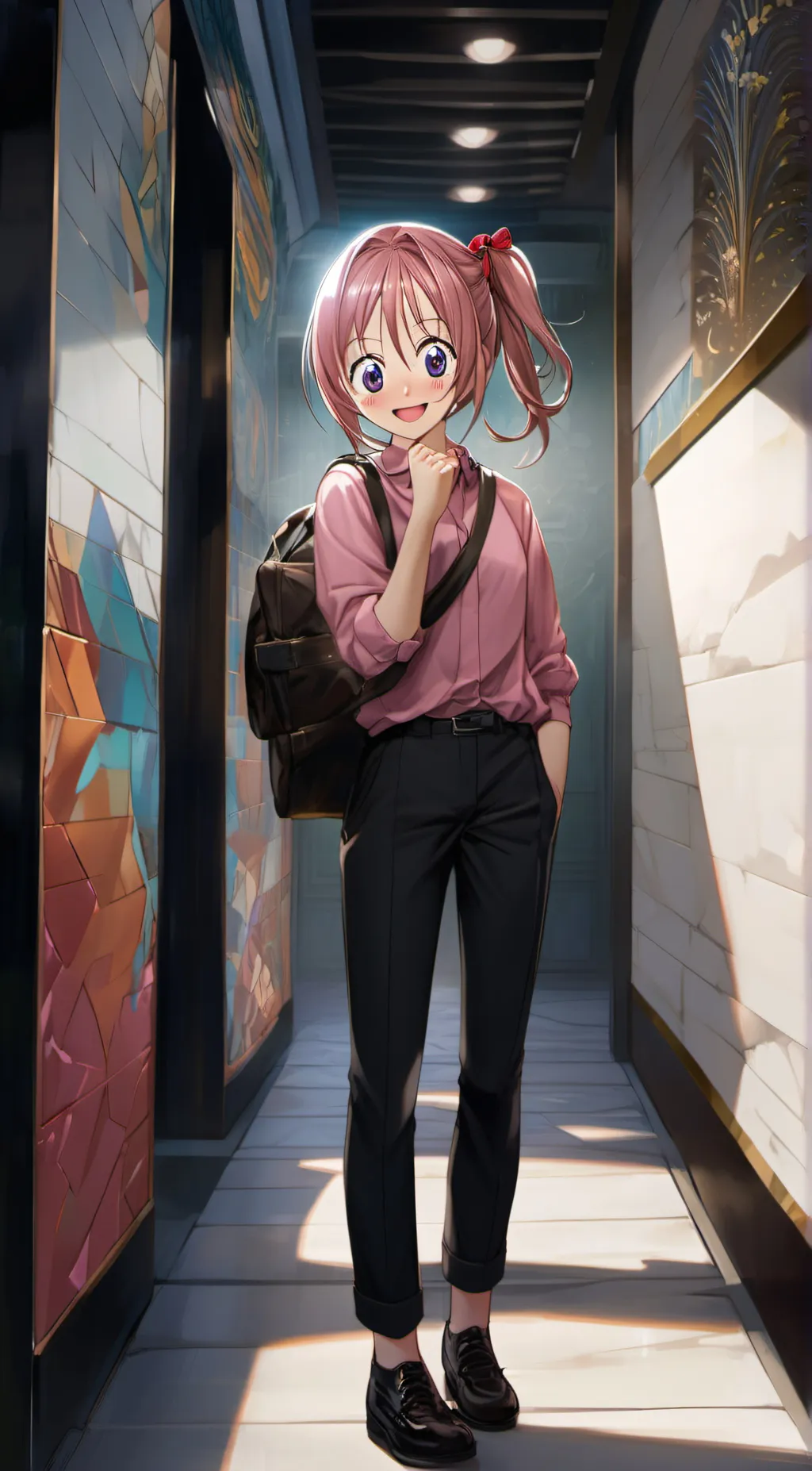 ai character: Sarah Crystal  background