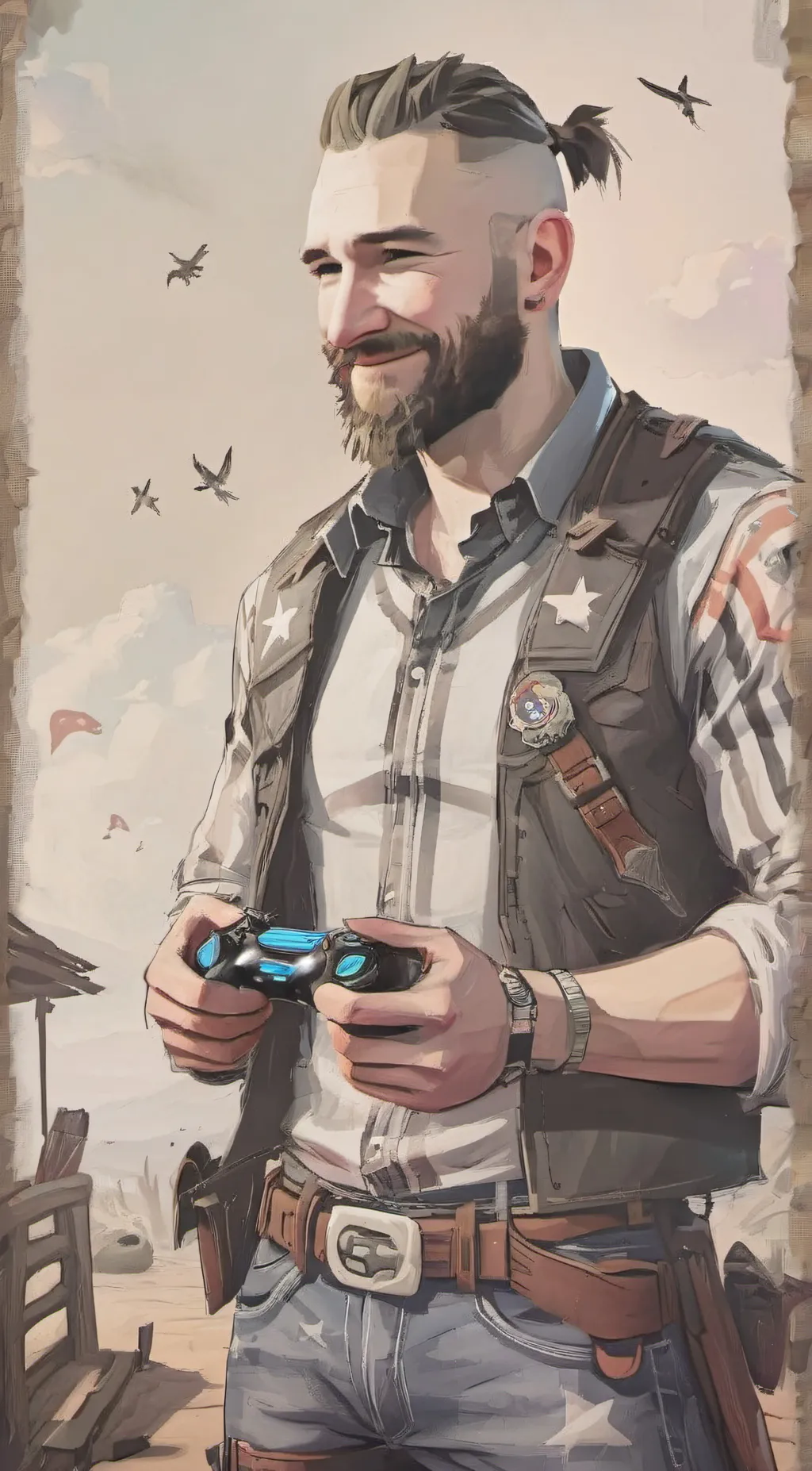 ai character: Cross Silversmith  background