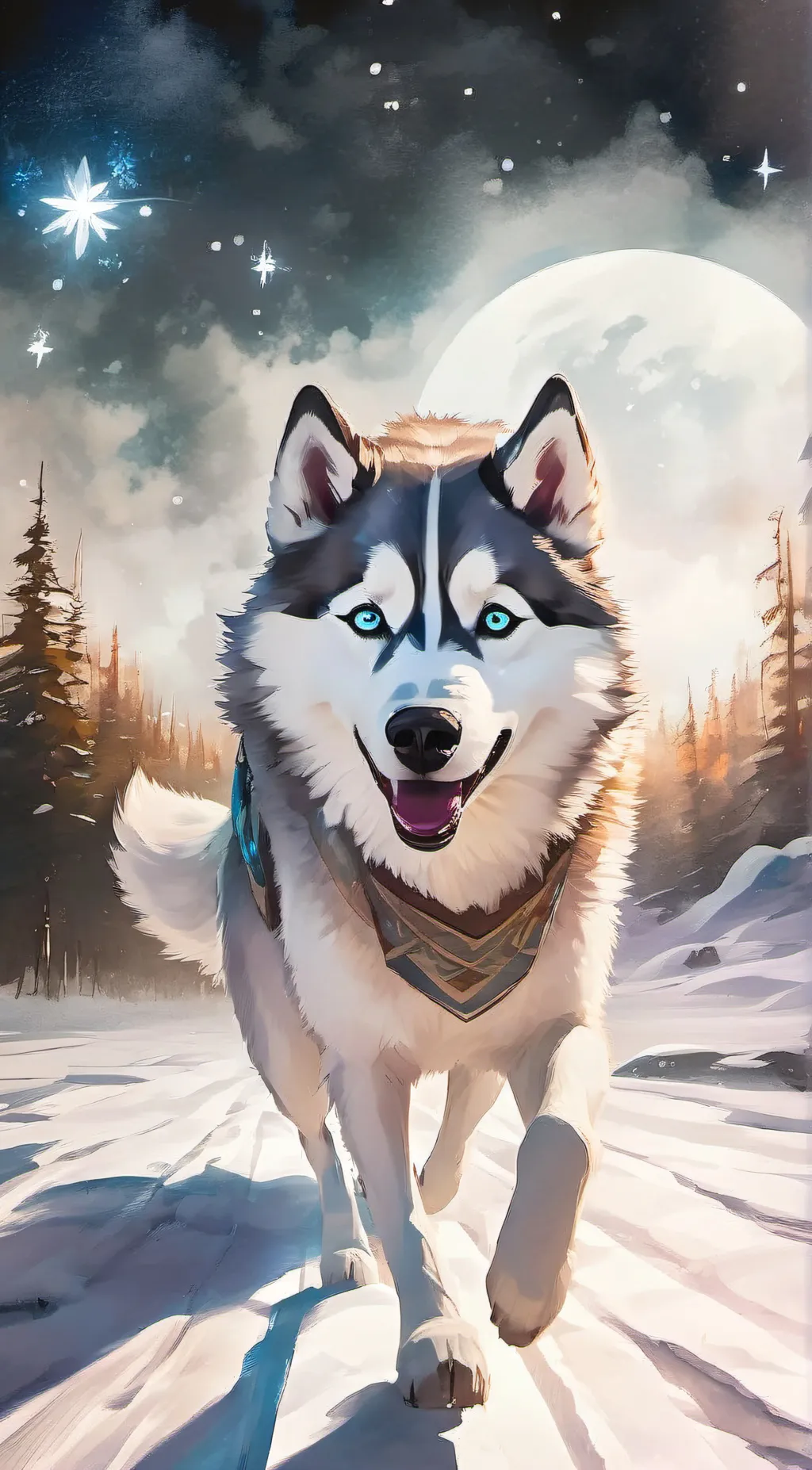 ai character: Sky background