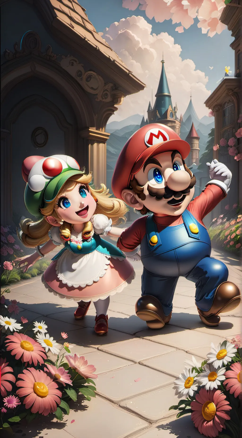 ai character: mario wonder background