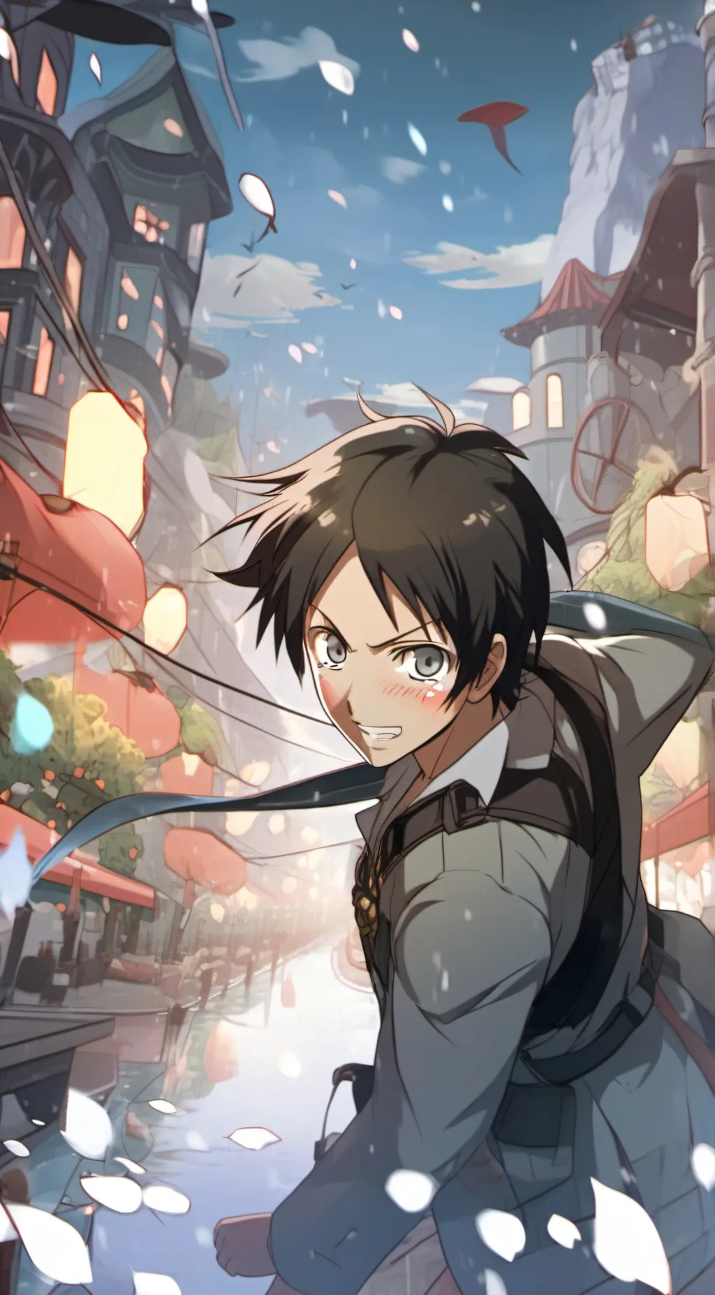 ai character: Eren Yeager background