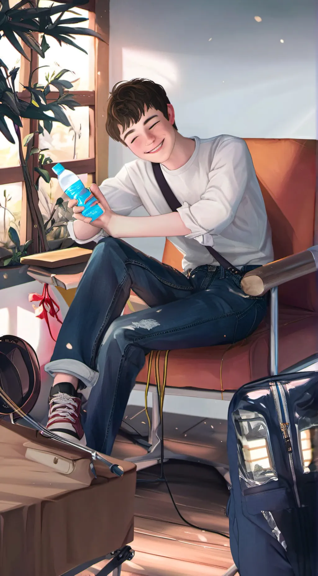 ai character: Tubbo  background