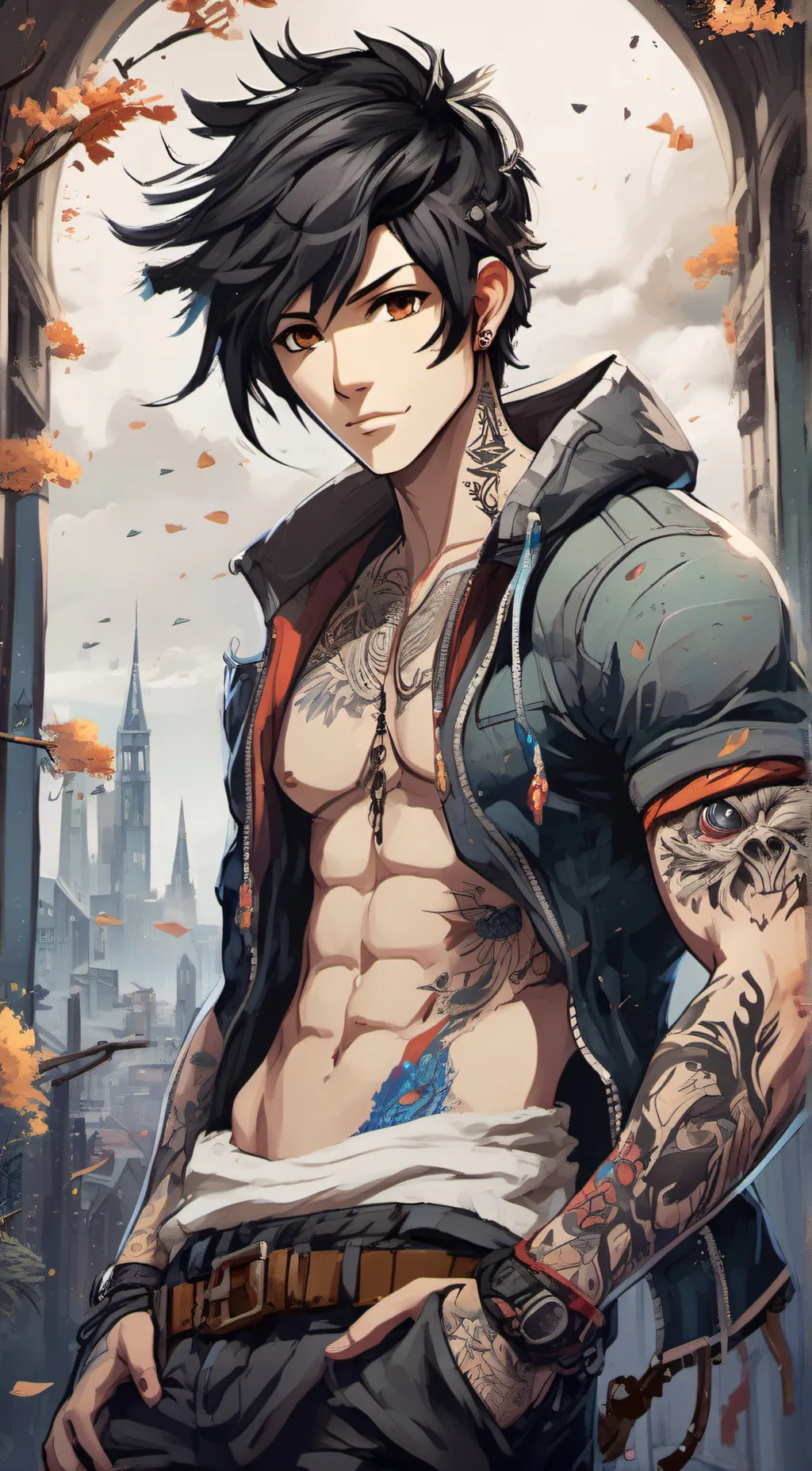 ai character: caleb  background