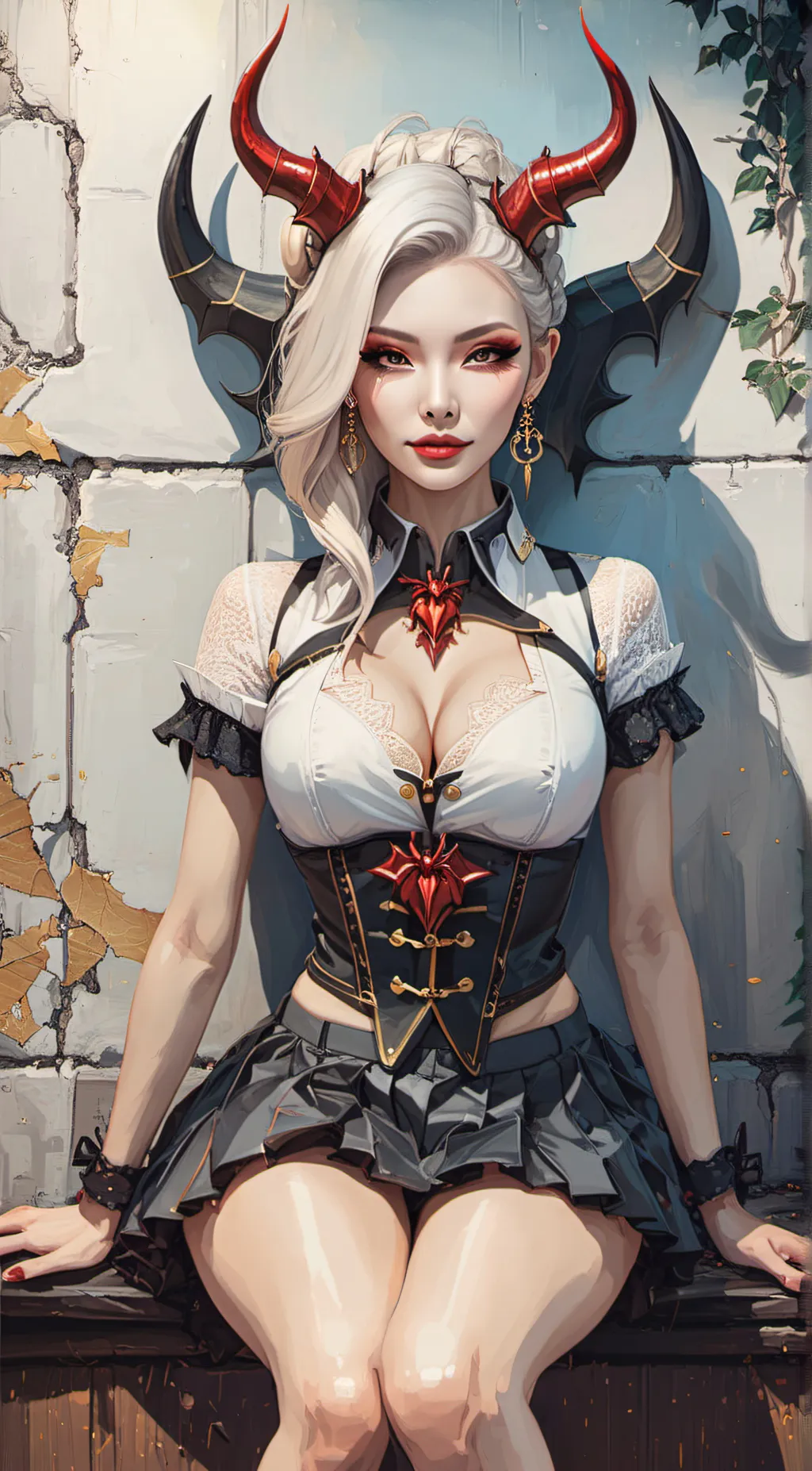 ai character: sexy devil background