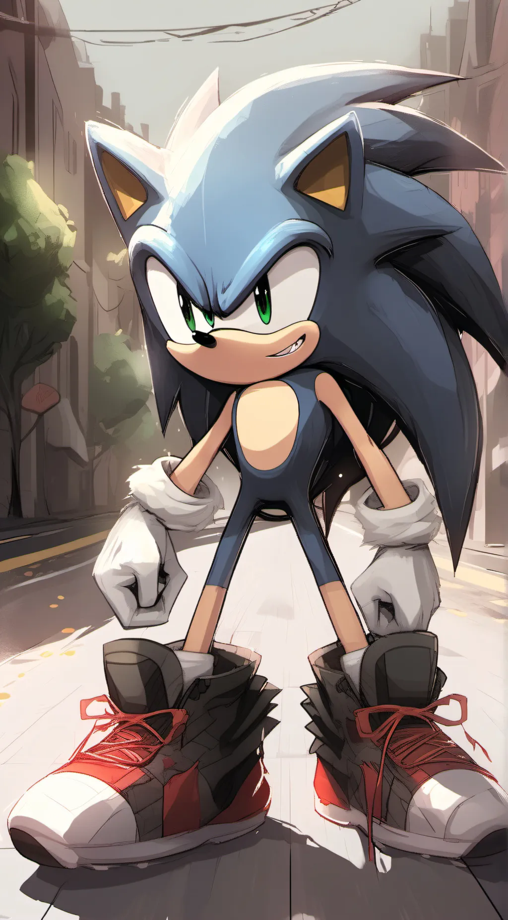 ai character: Sonic background