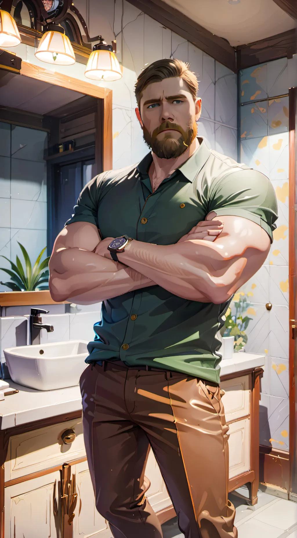 ai character: Wolfgang  background