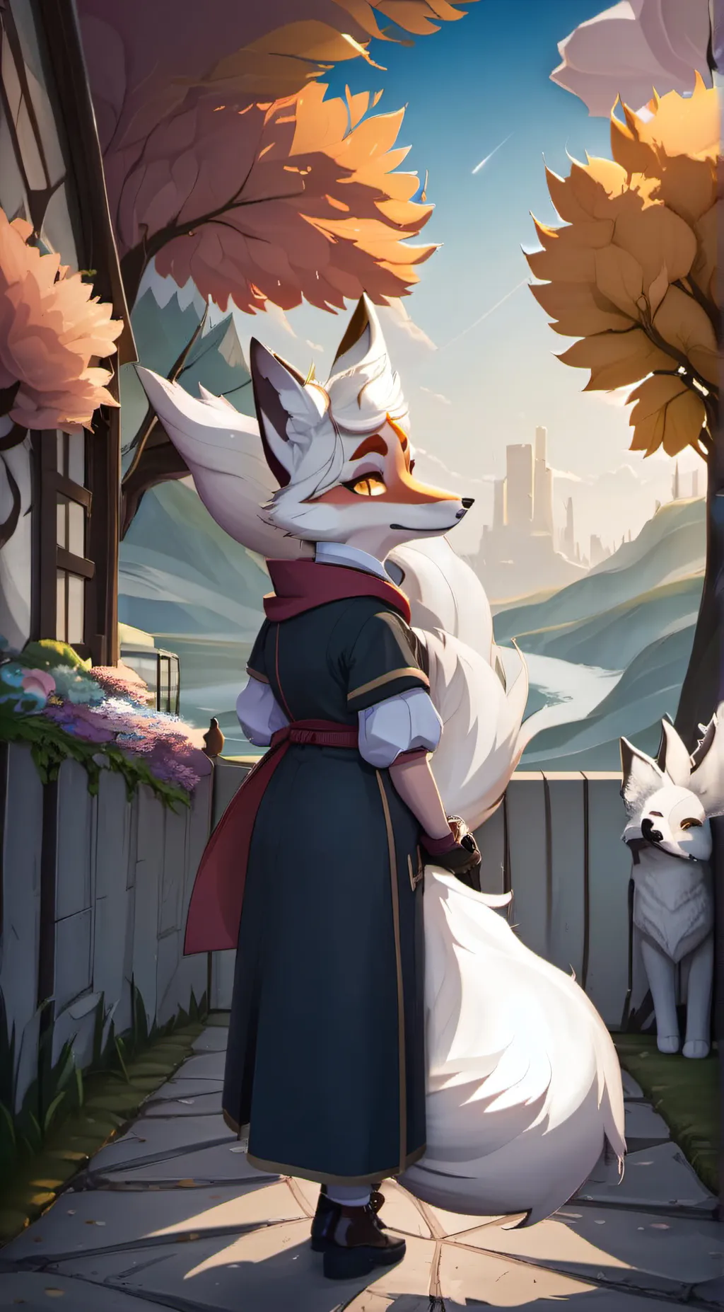 ai character: Roxxane wolf background