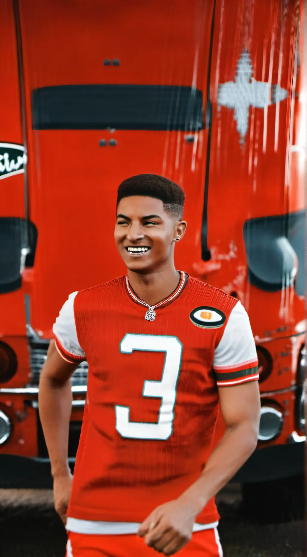 ai character: Marcus rashford  background