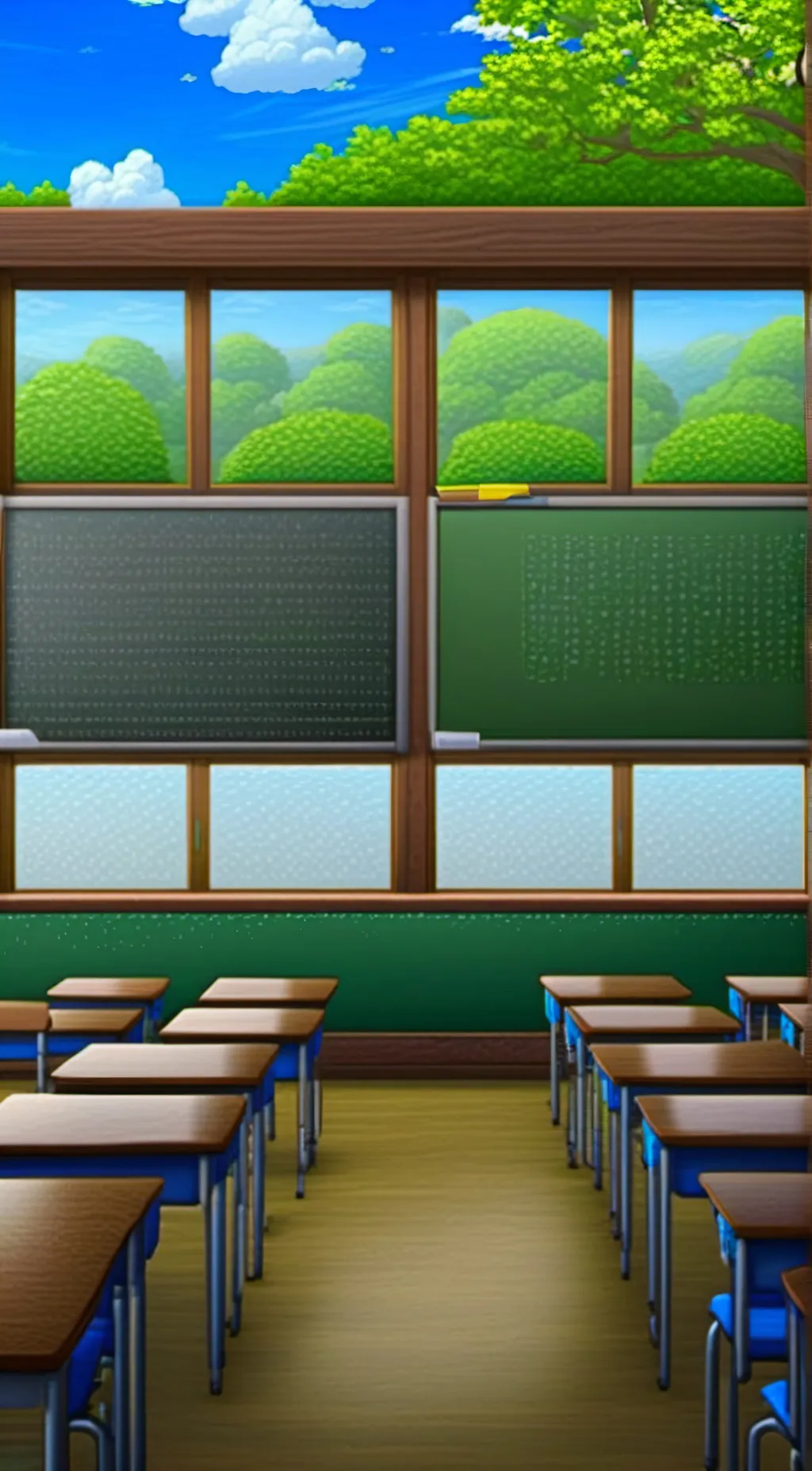 ai character: the classroom background