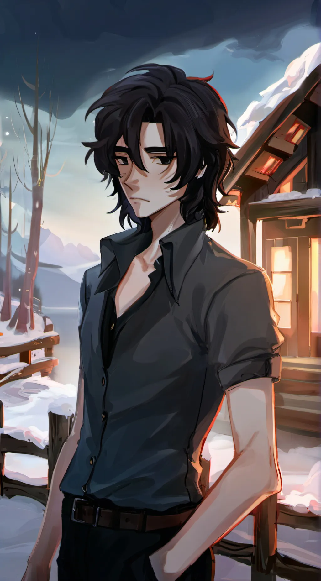 ai character: Nico Di Angelo background