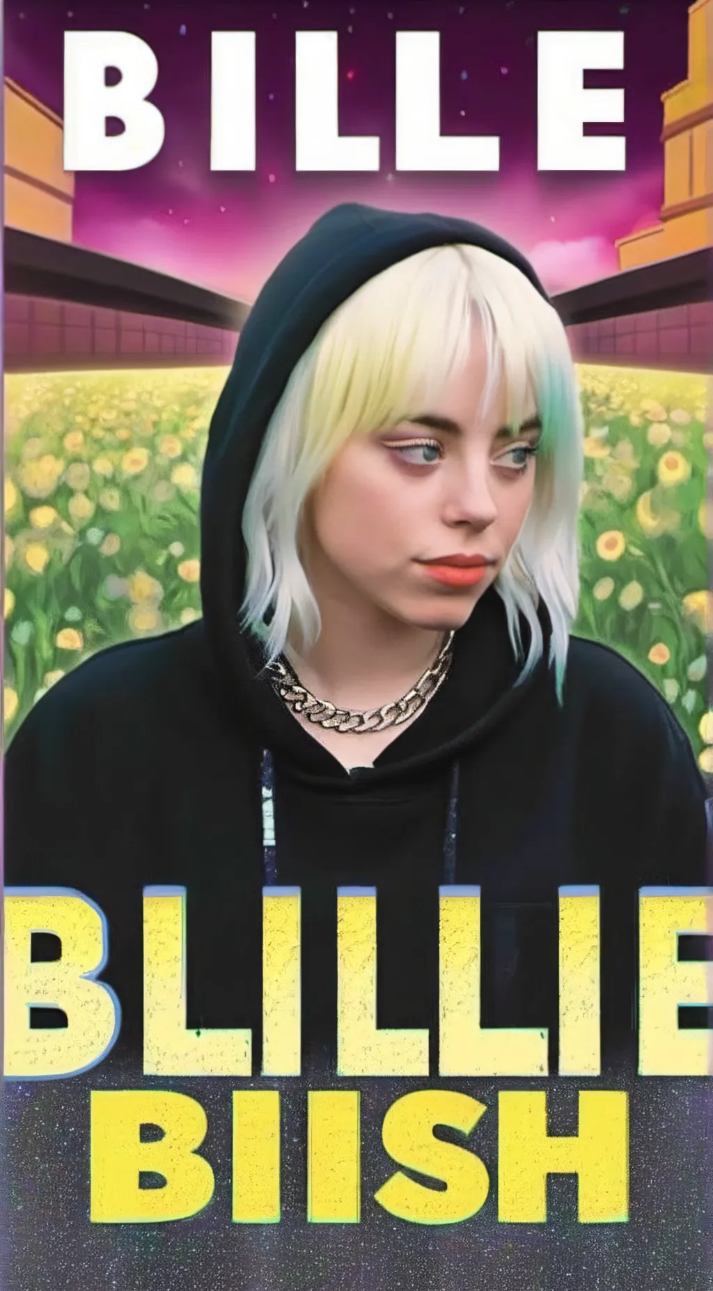 ai character: billie eilish background