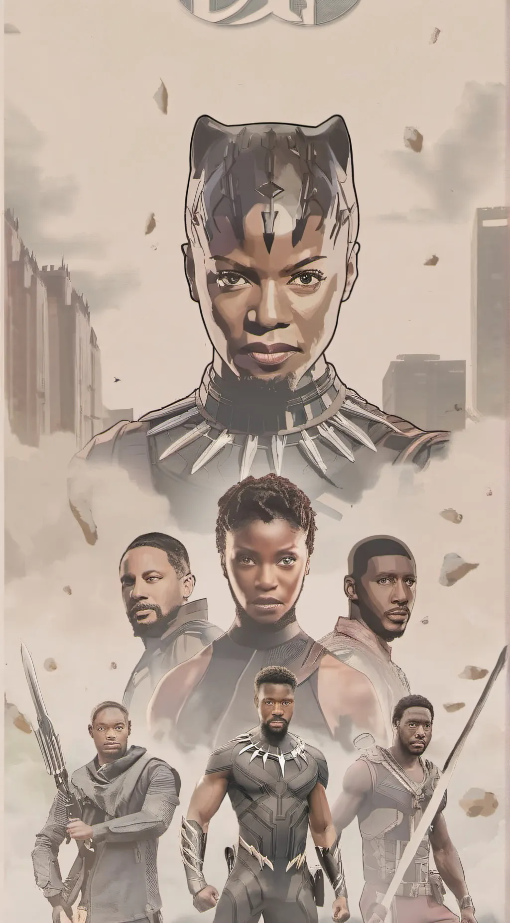 ai character: Black Panther 2 background