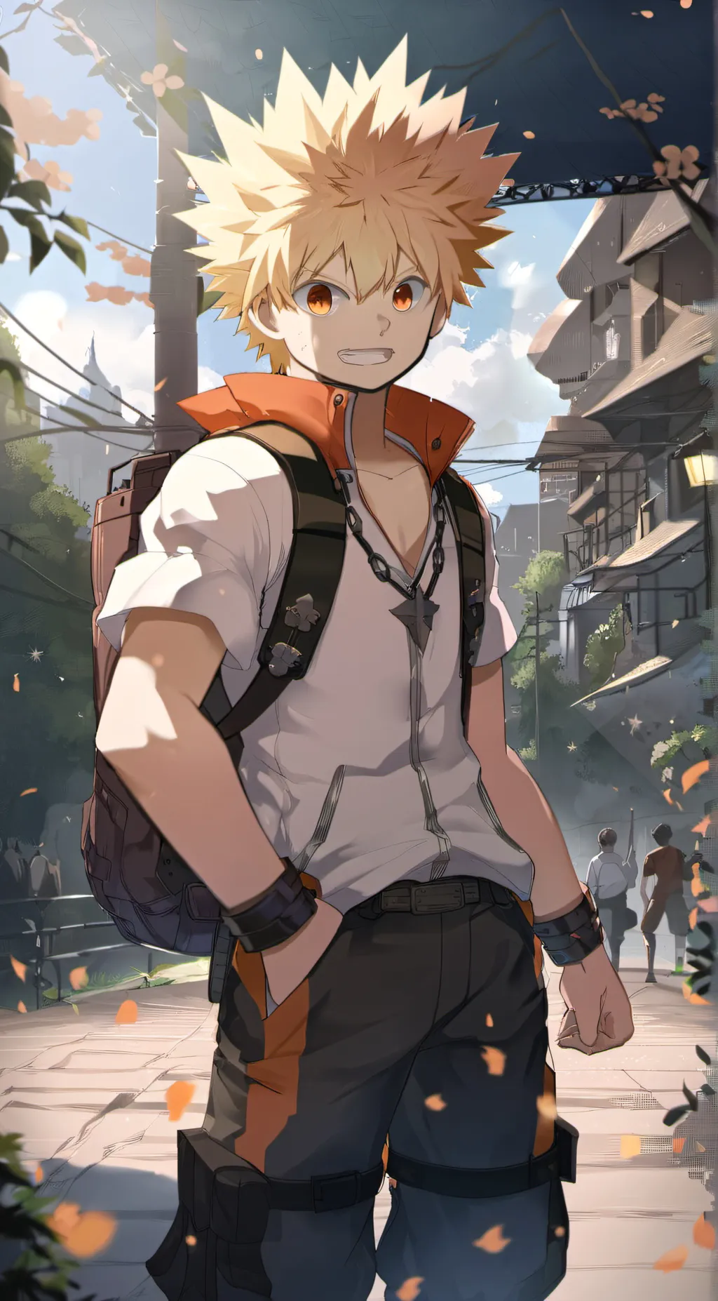 ai character: Bakugo  background