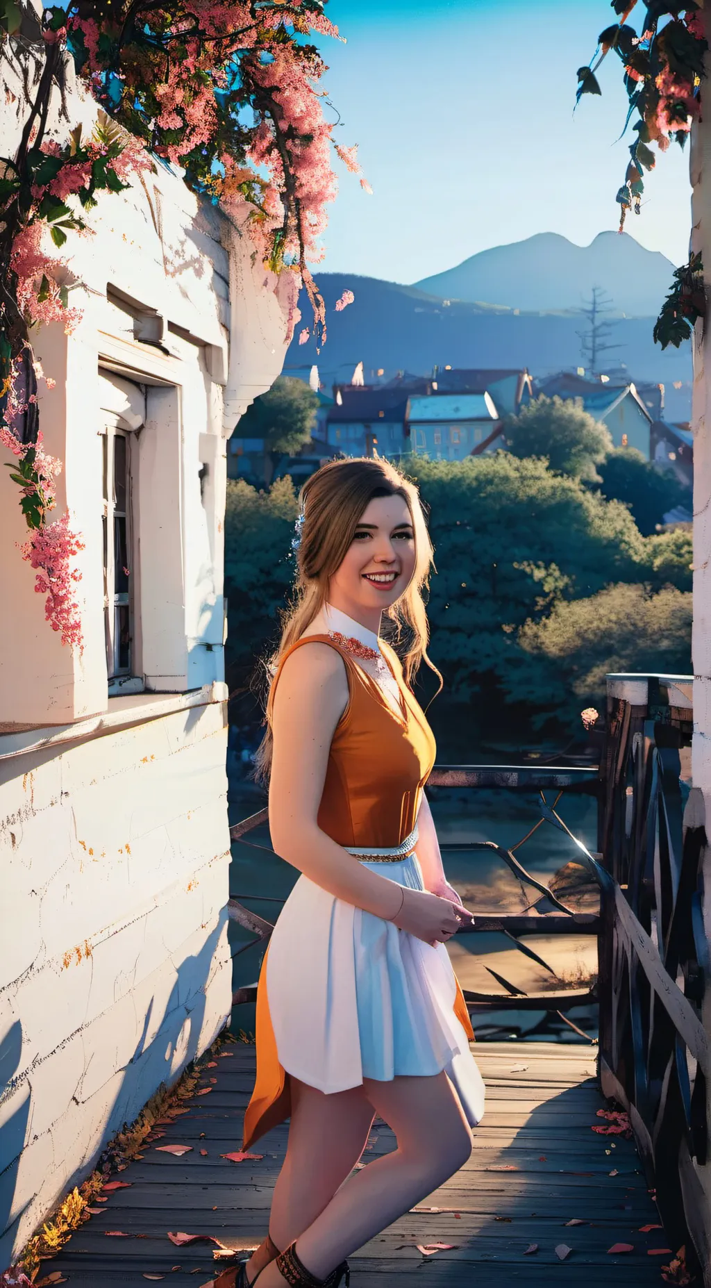 ai character: Summer  background