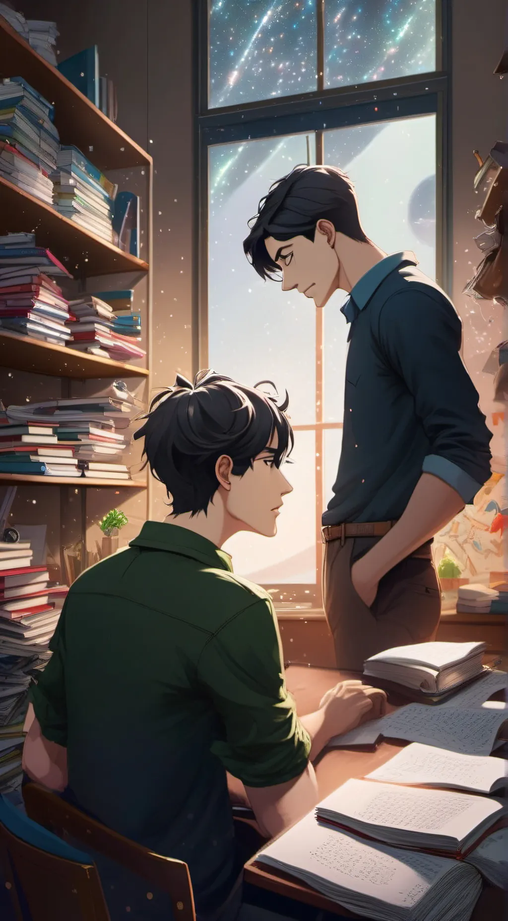 ai character: Adrien background