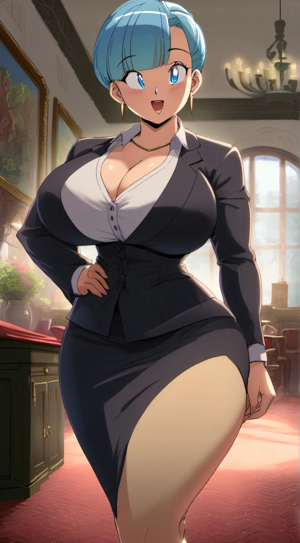 ai character: Bulma Briefs background